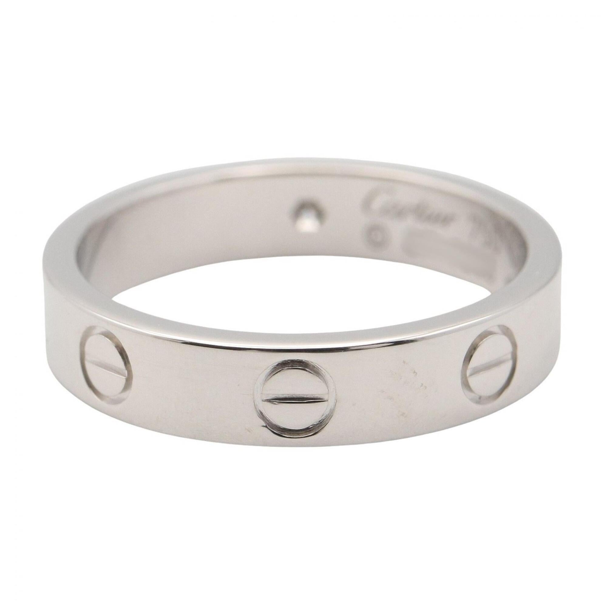 Cartier Silver Clear Band Ring (Pre-Owned)