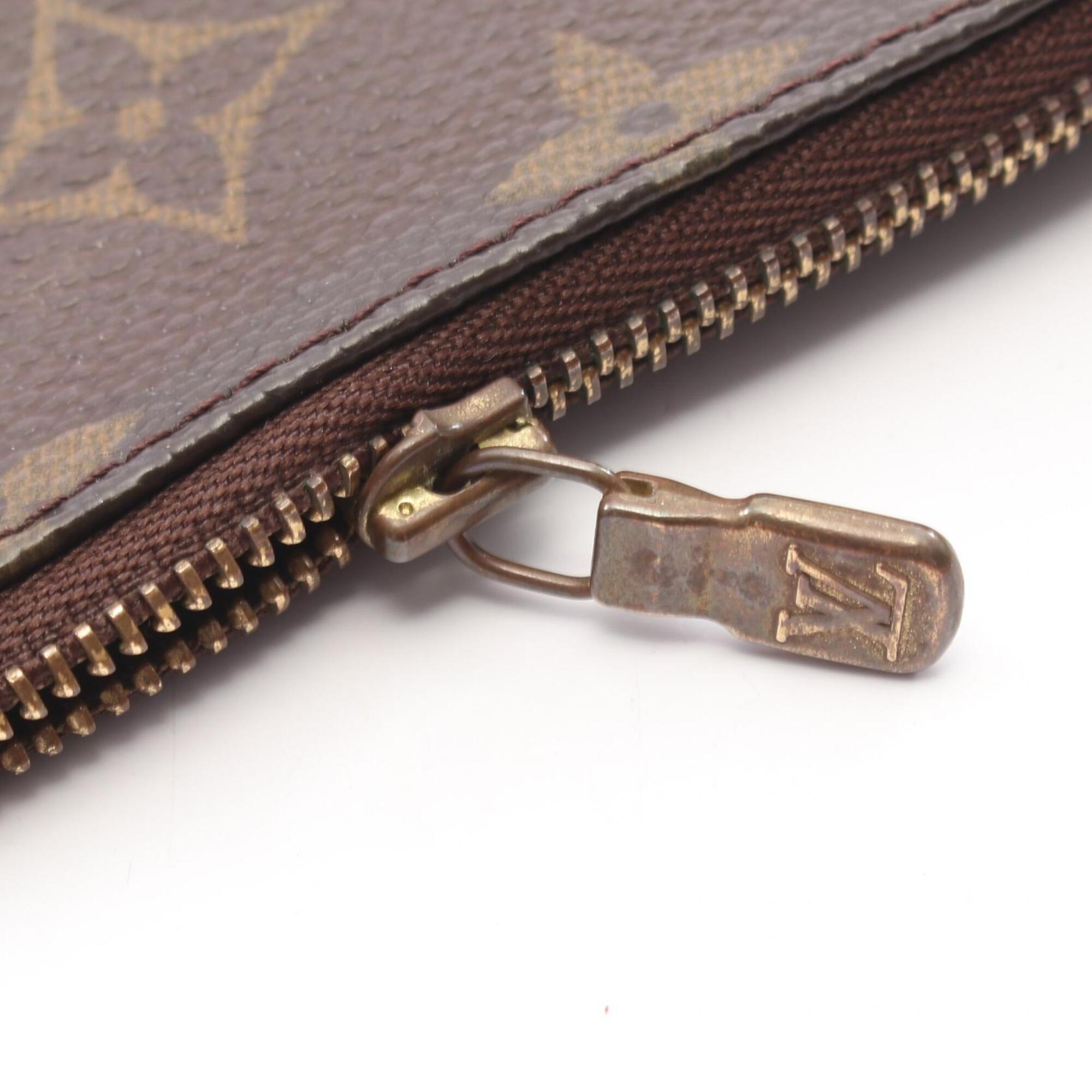 Louis Vuitton Brown Coated Canvas Leather Handbag (Pre-Owned)