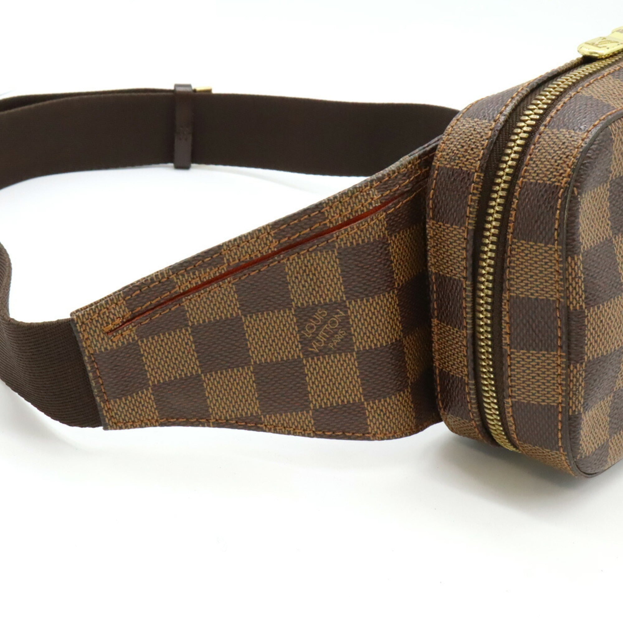 Louis Vuitton Brown Pvc Pouch Shoulder Bag Sling Bag (Pre-Owned)