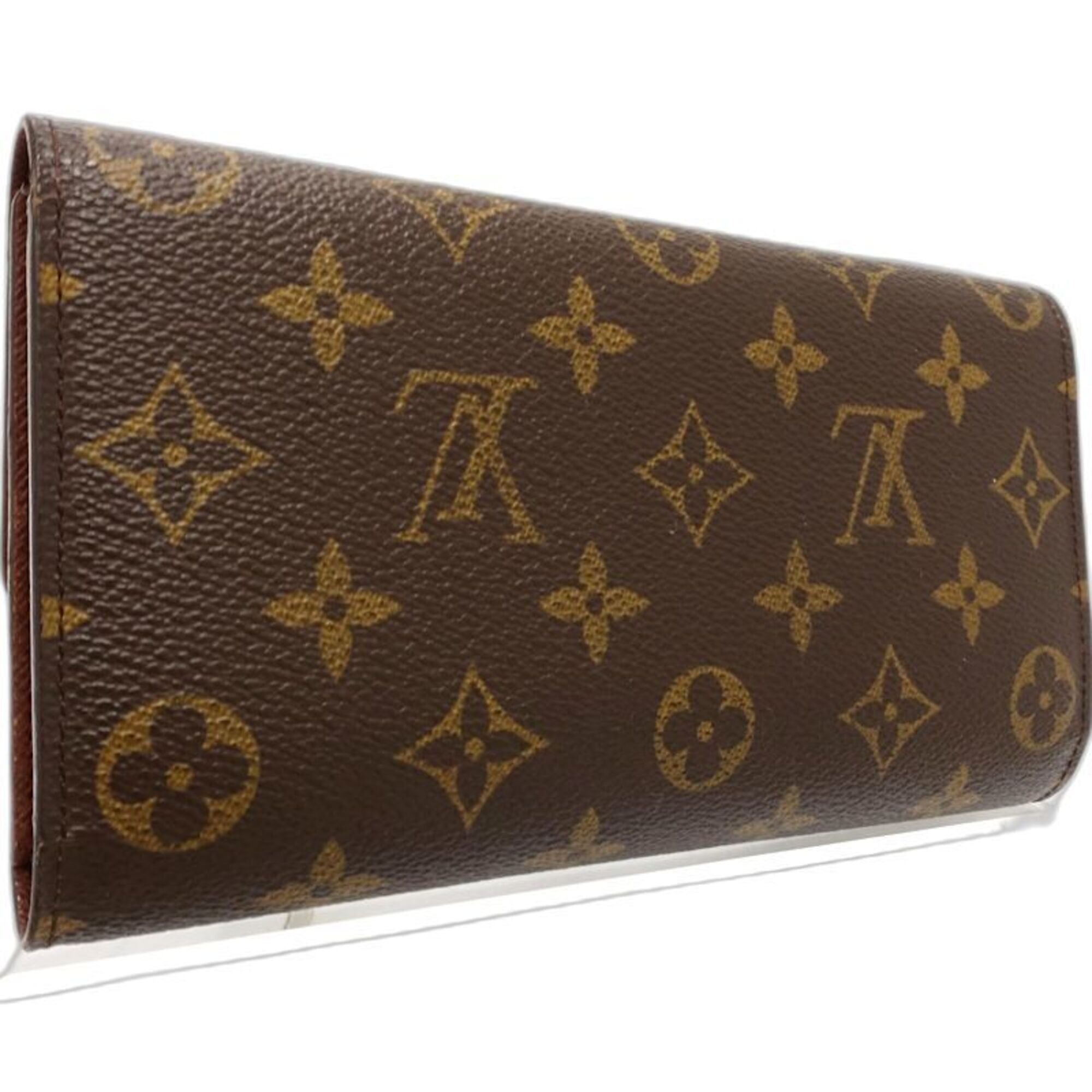 Louis Vuitton Brown Canvas Long Wallet (Bi-Fold) (Pre-Owned)