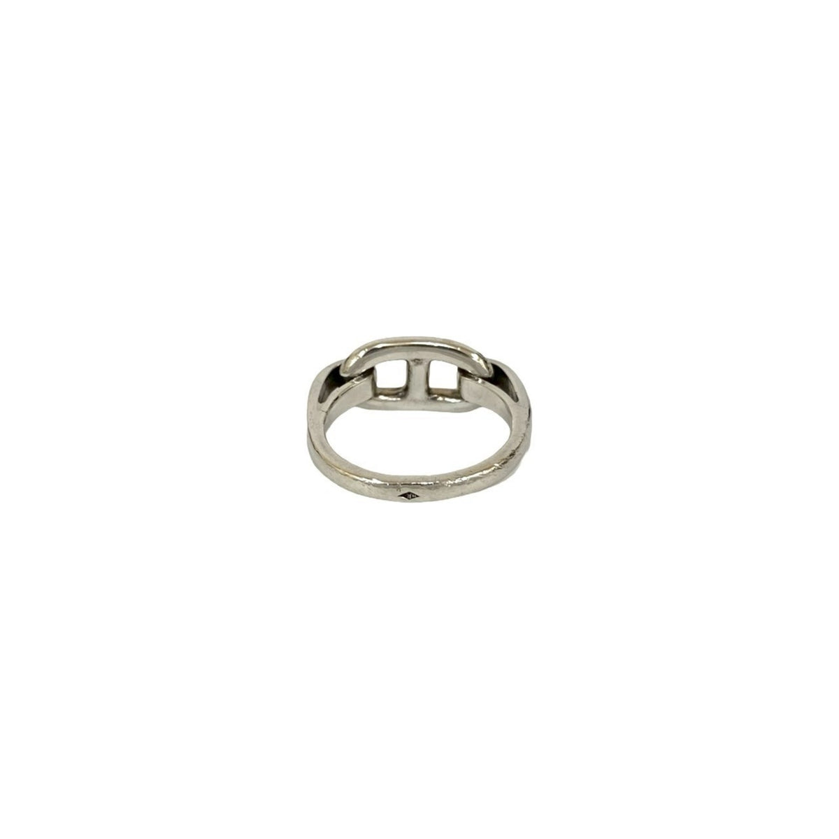Hermes Silver Silver 925 Band Ring (Pre-Owned)