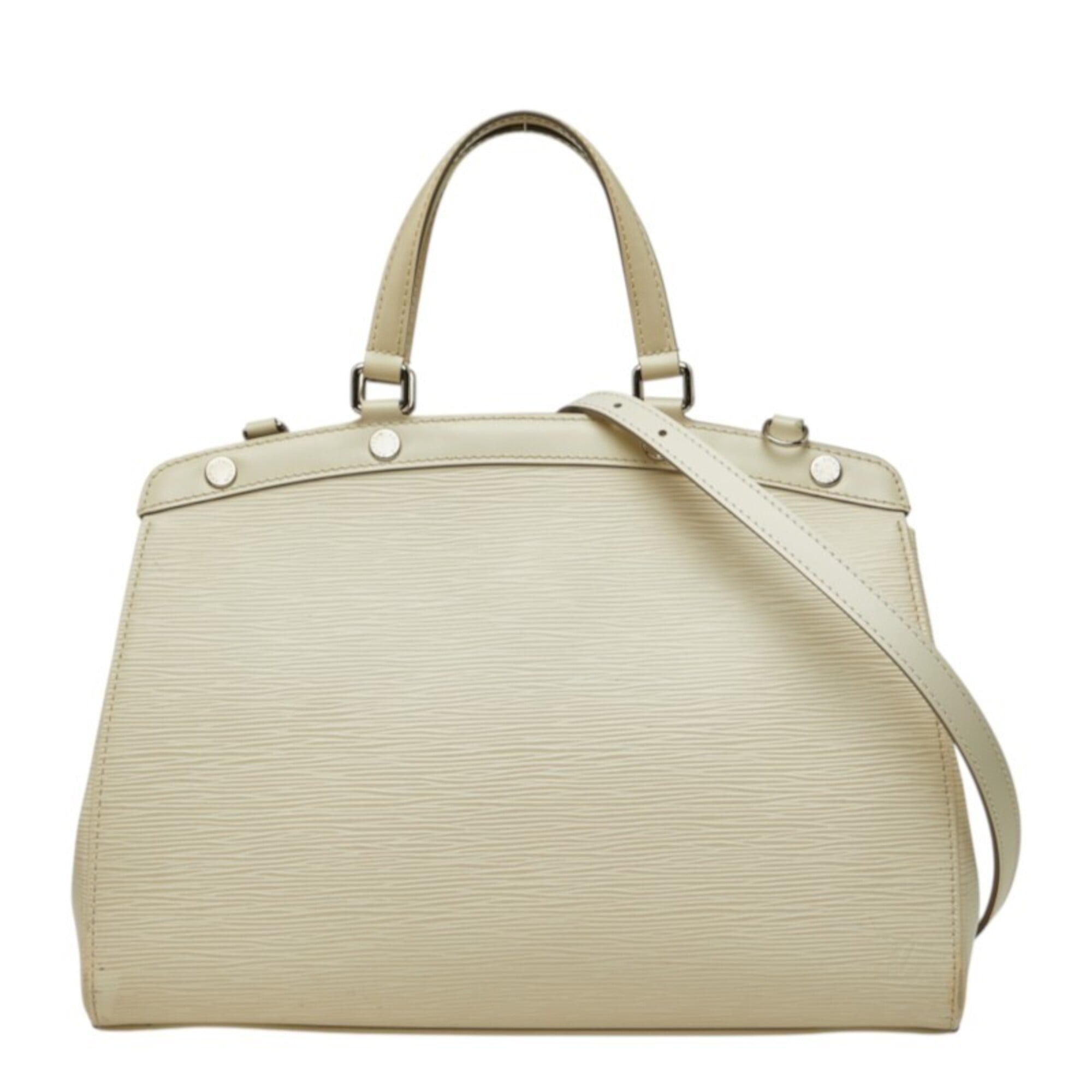 Louis Vuitton Lv Off White White Leather Handbag Shoulder Bag (Pre-Owned)