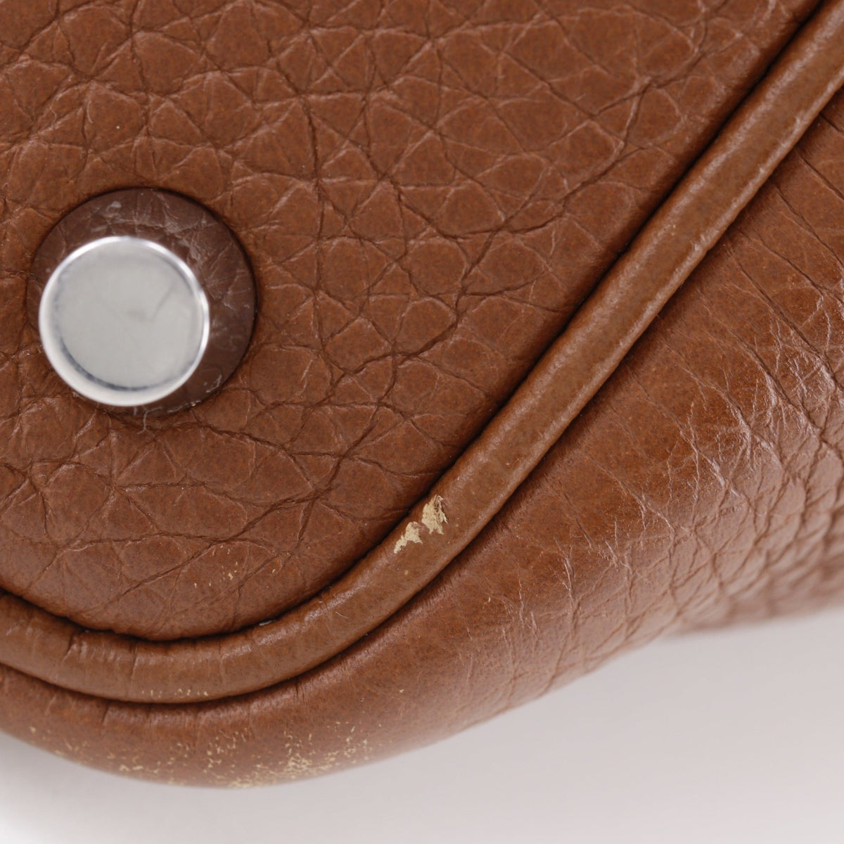 Hermes Picotin Brown Gold Brown Taurillon Clemence Leather Handbag (Pre-Owned)