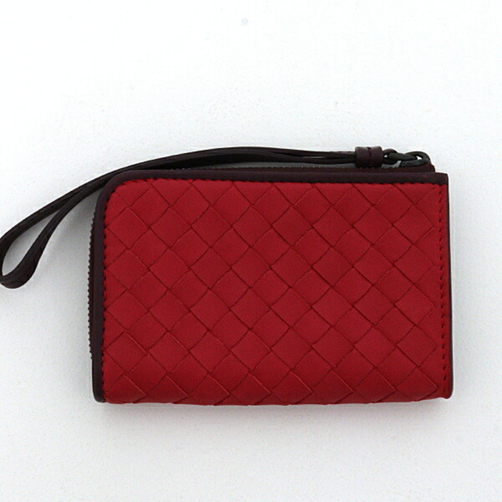 Bottega Veneta Red Color Coin Purse/Coin Case (Pre-Owned)