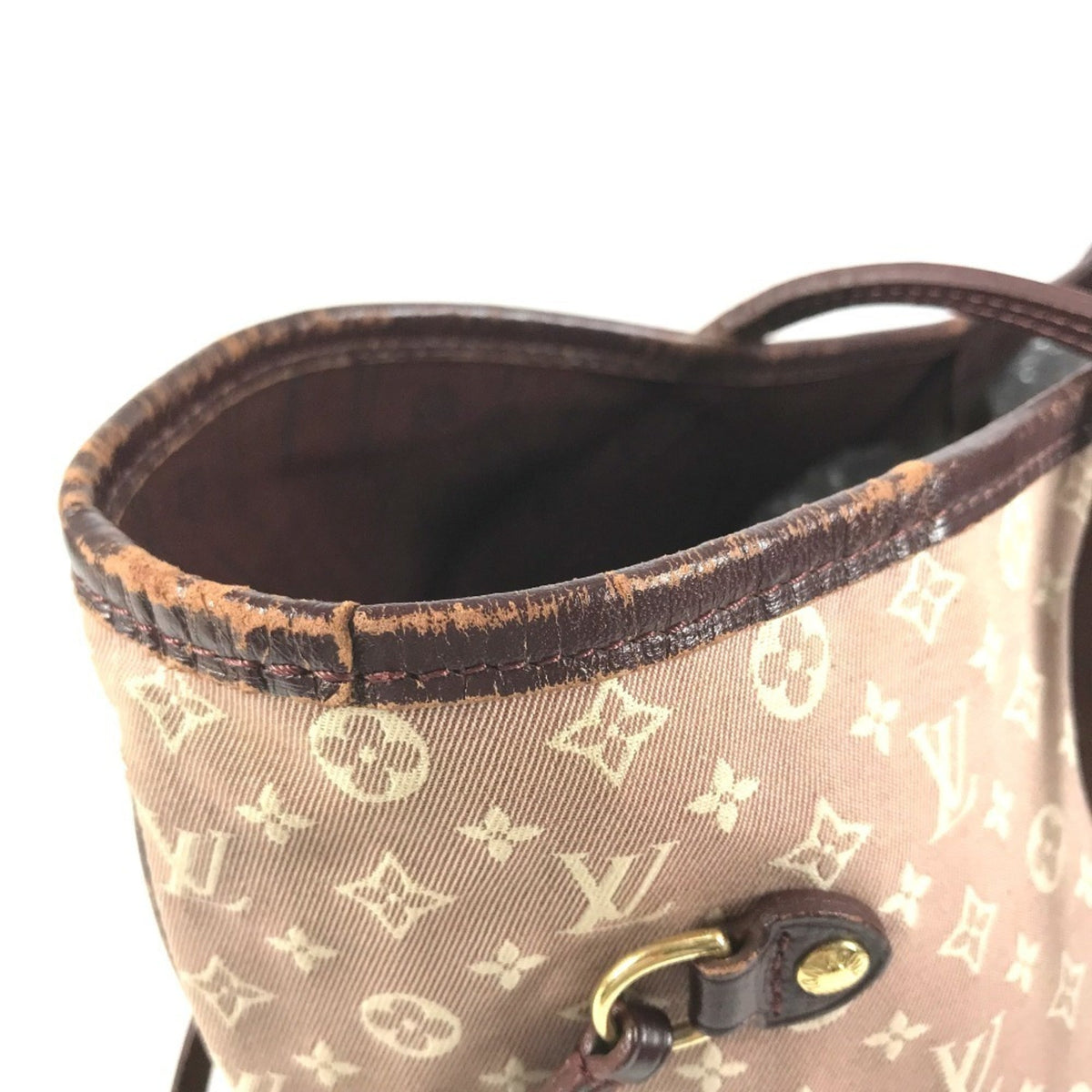 Louis Vuitton Red Color Sepia Monogram Idylle Shoulder Bag Tote Bag (Pre-Owned)