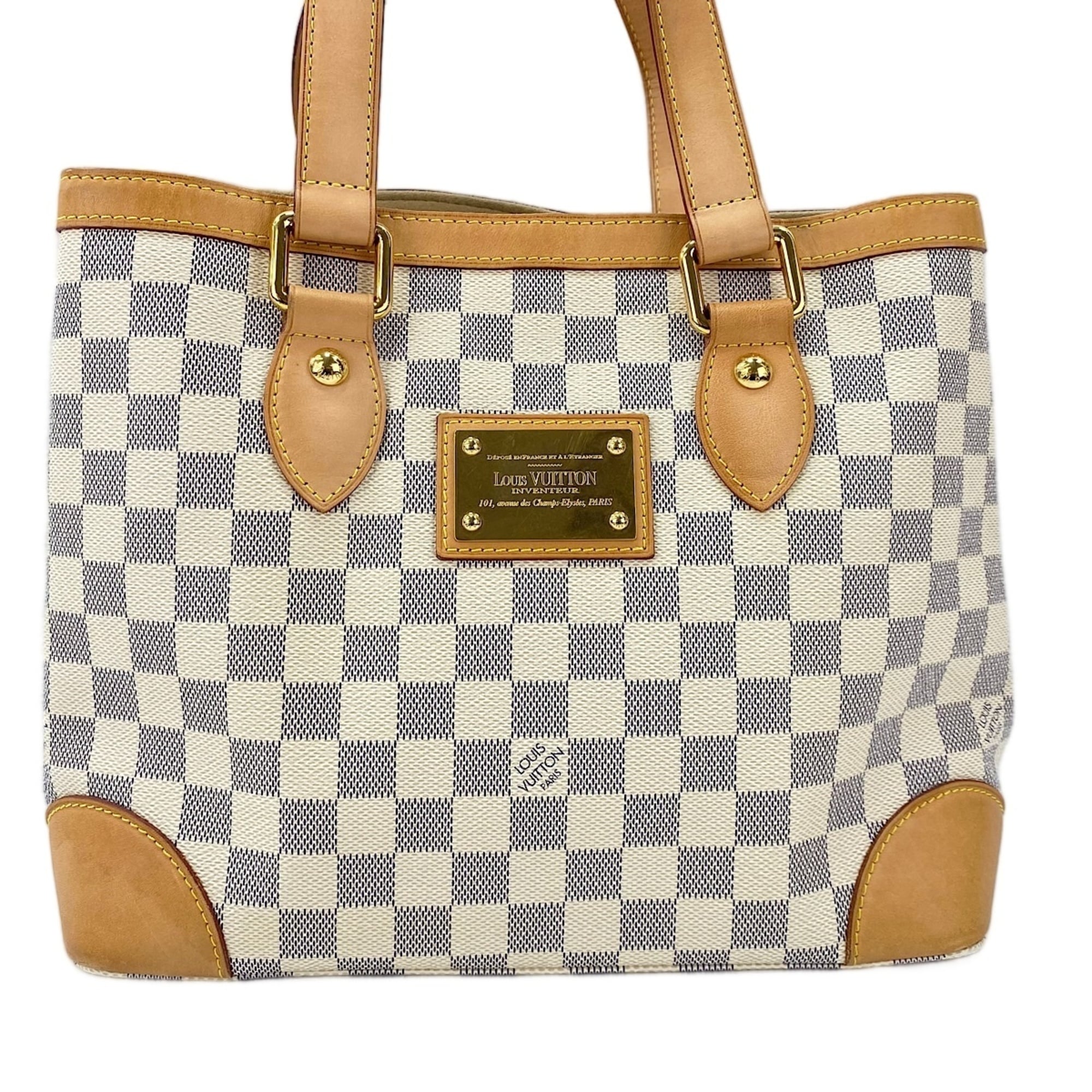 Louis Vuitton Damier Azur White Tote Bag (Pre-Owned)