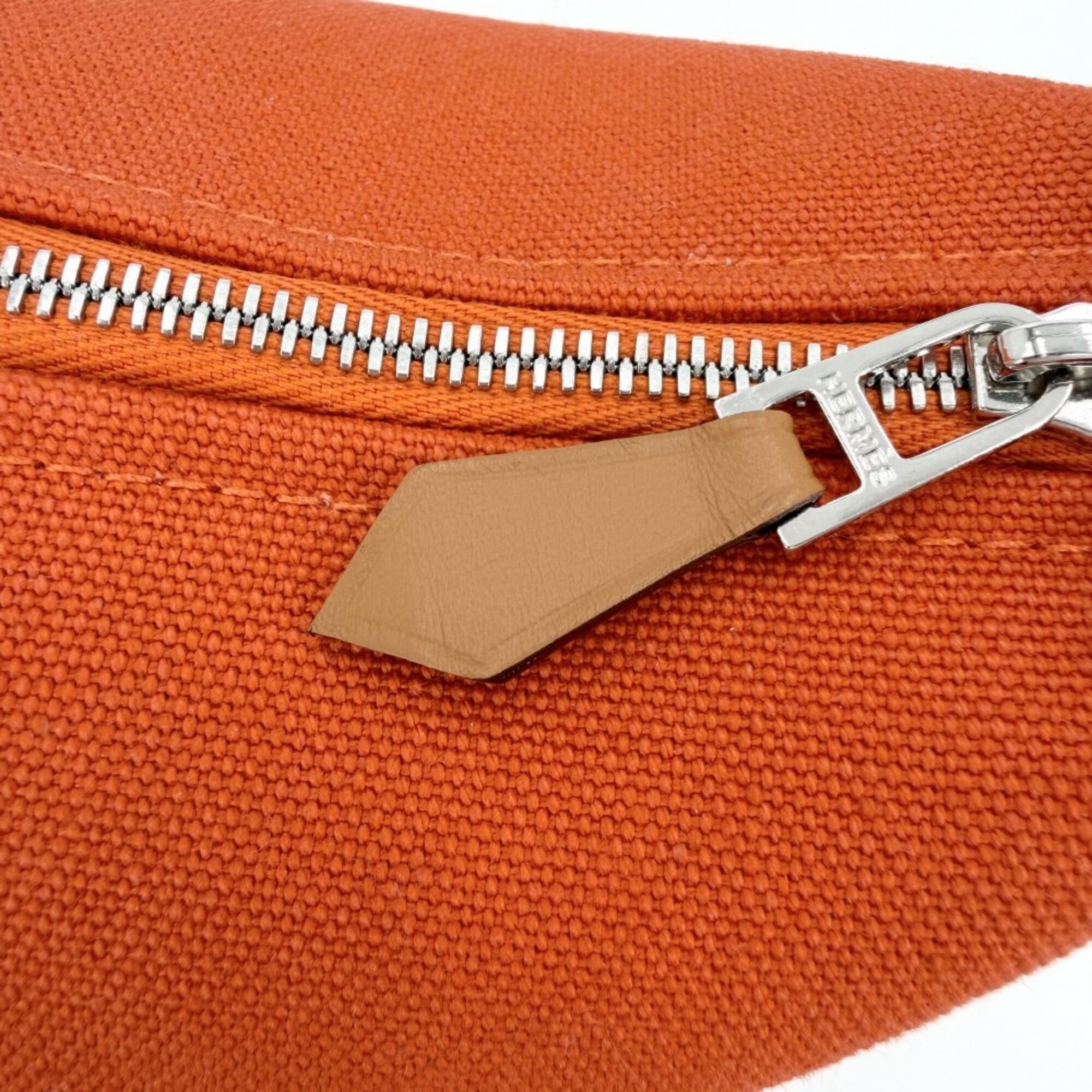 Hermes Orange Cotton Handbag Pouch (Pre-Owned)