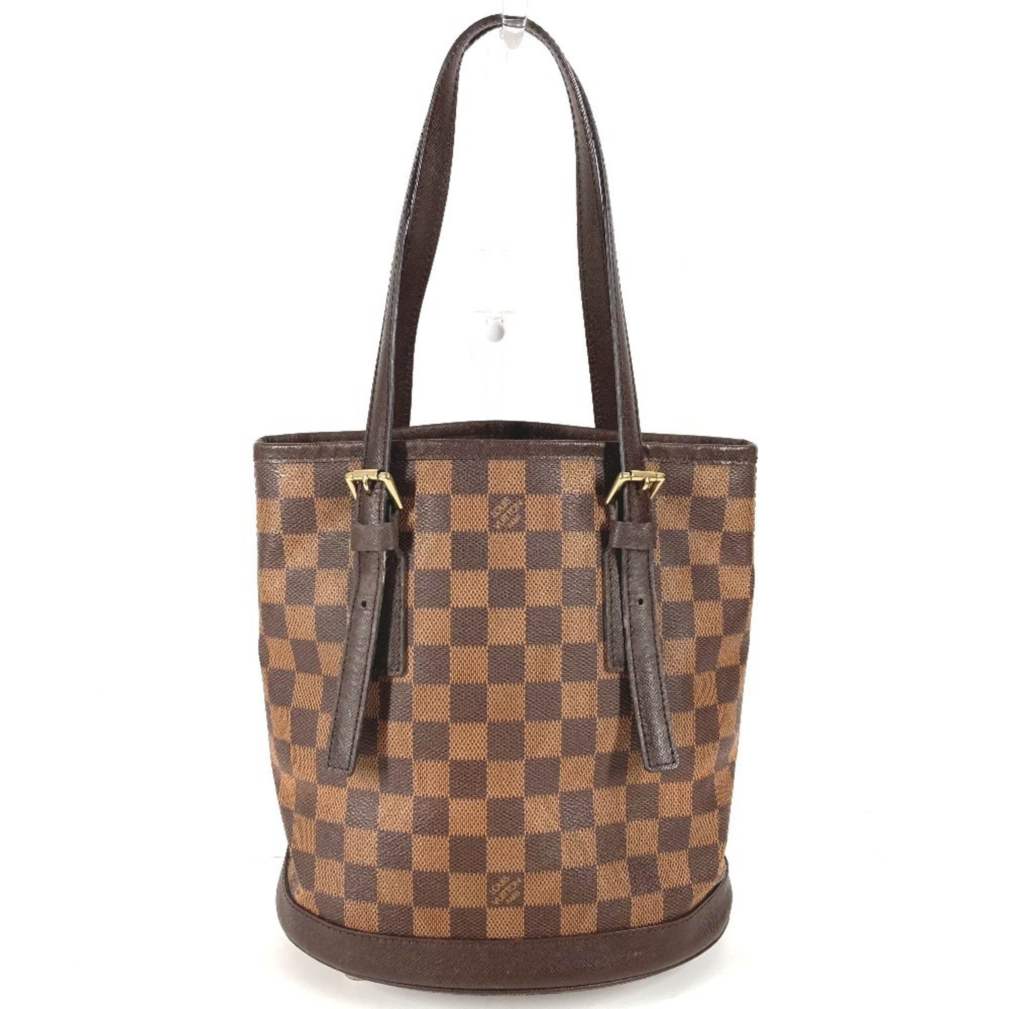 Louis Vuitton Brown Ebene Damier Canvas Shoulder Bag Tote Bag (Pre-Owned)