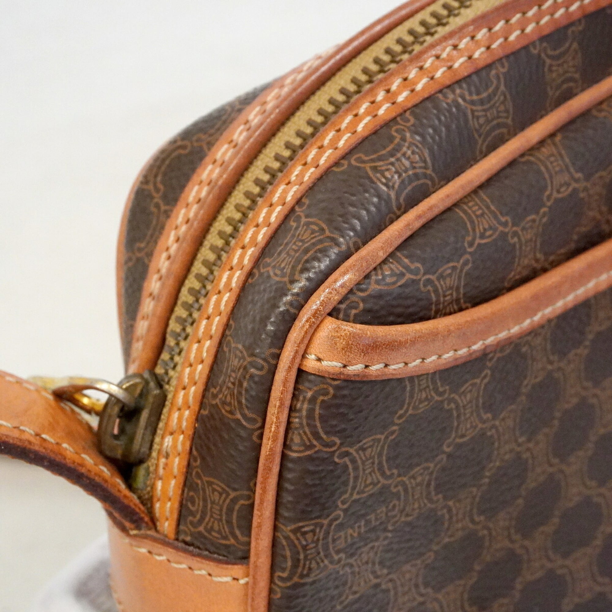 Celine Brown Pvc Shoulder Bag (Pre-Owned)