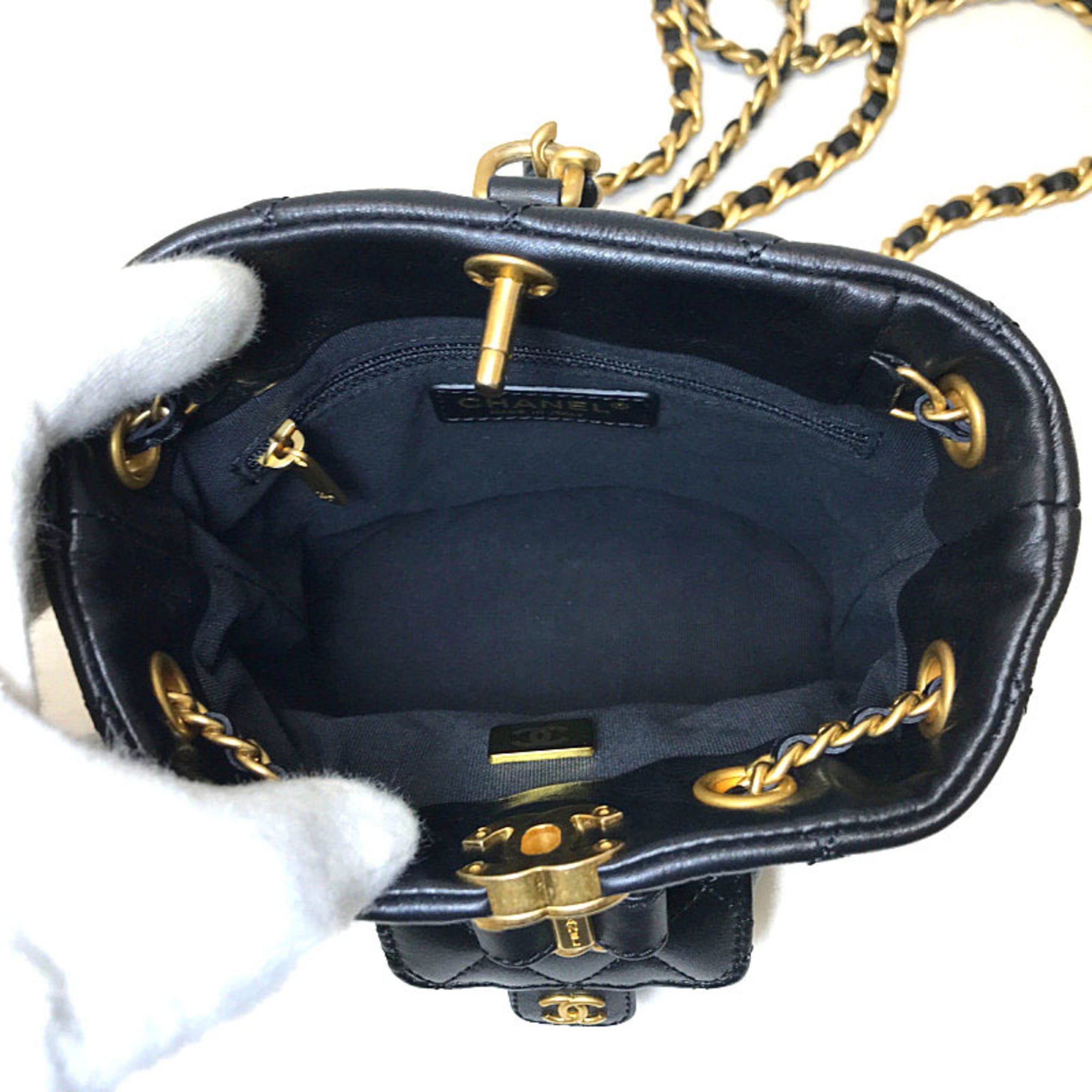 Chanel Black Leather Backpack (Pre-Owned)