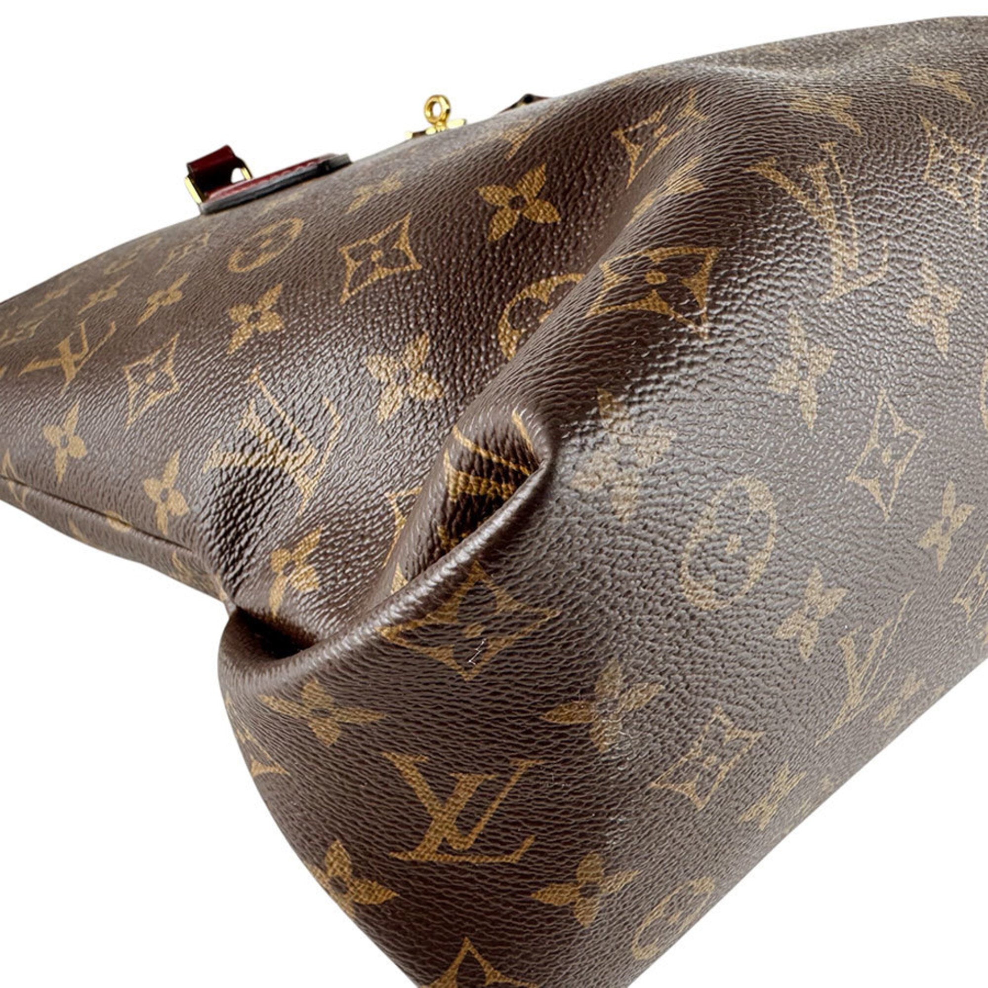 Louis Vuitton Bordeaux Brown Monogram Canvas Handbag Shoulder Bag (Pre-Owned)