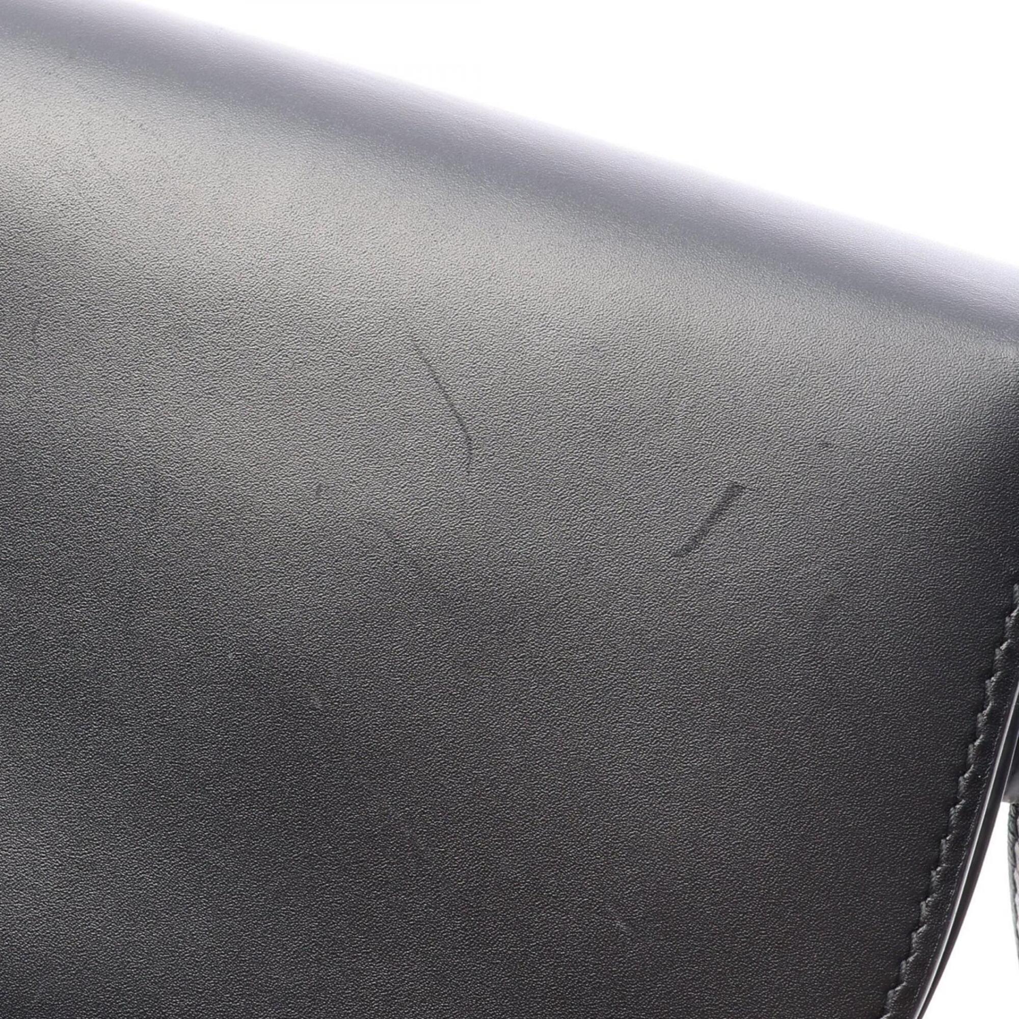 Christian Dior Black Leather Handbag Shoulder Bag (Pre-Owned)
