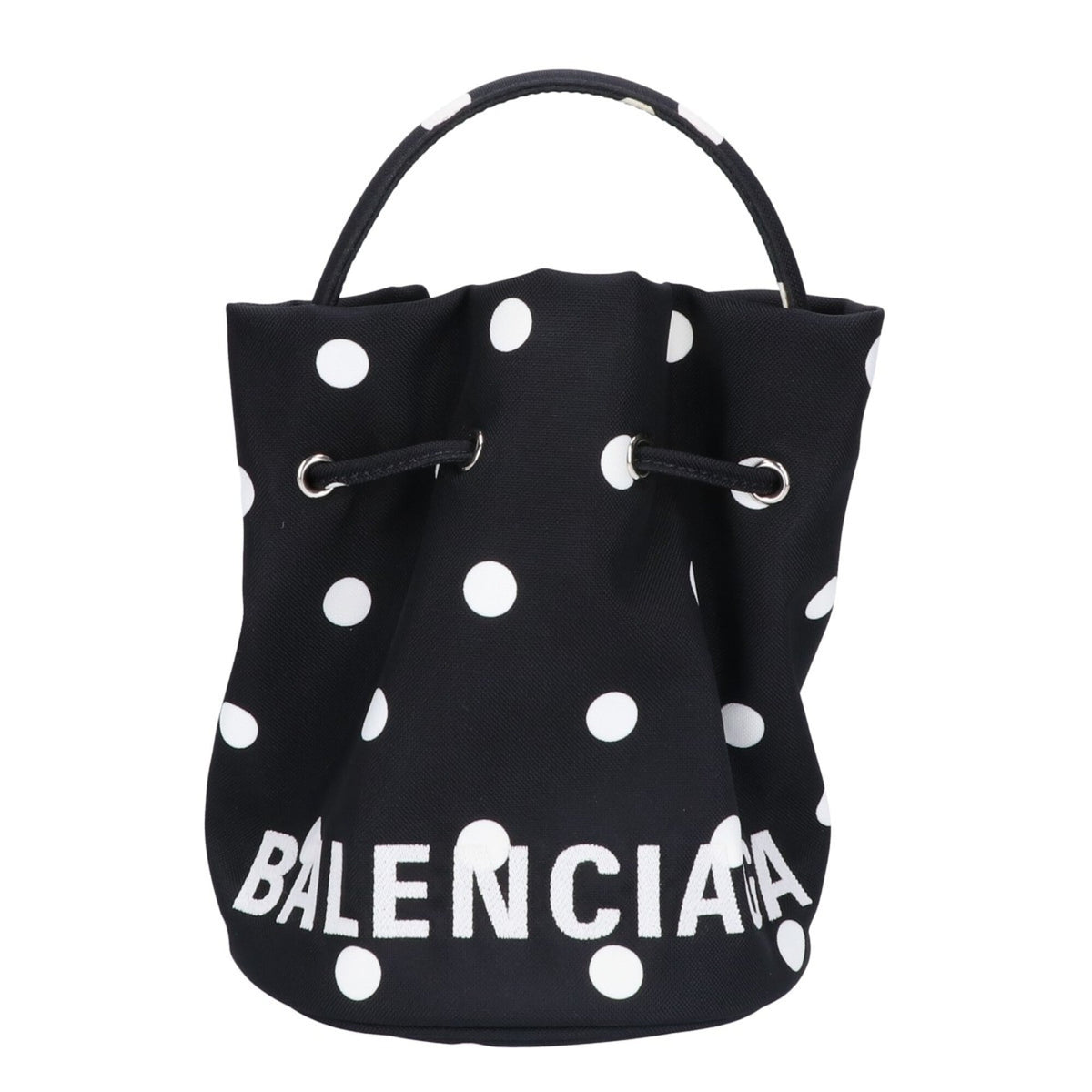 Balenciaga Black White Nylon Shoulder Bag (Pre-Owned)