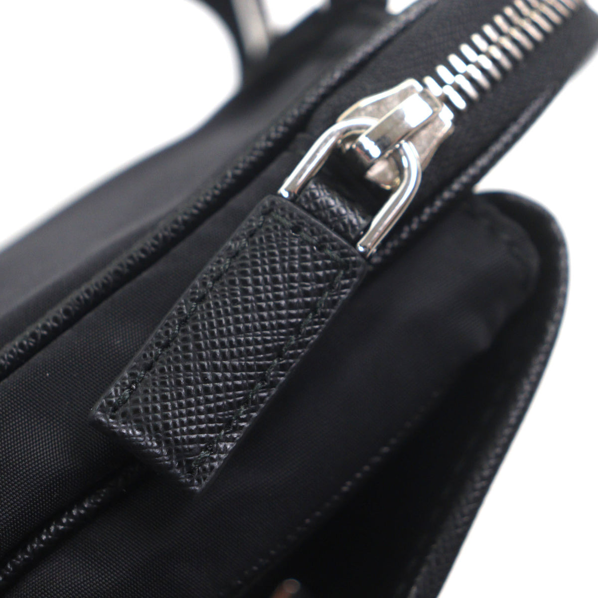 Prada Black Saffiano Nylon Sling Bag (Pre-Owned)