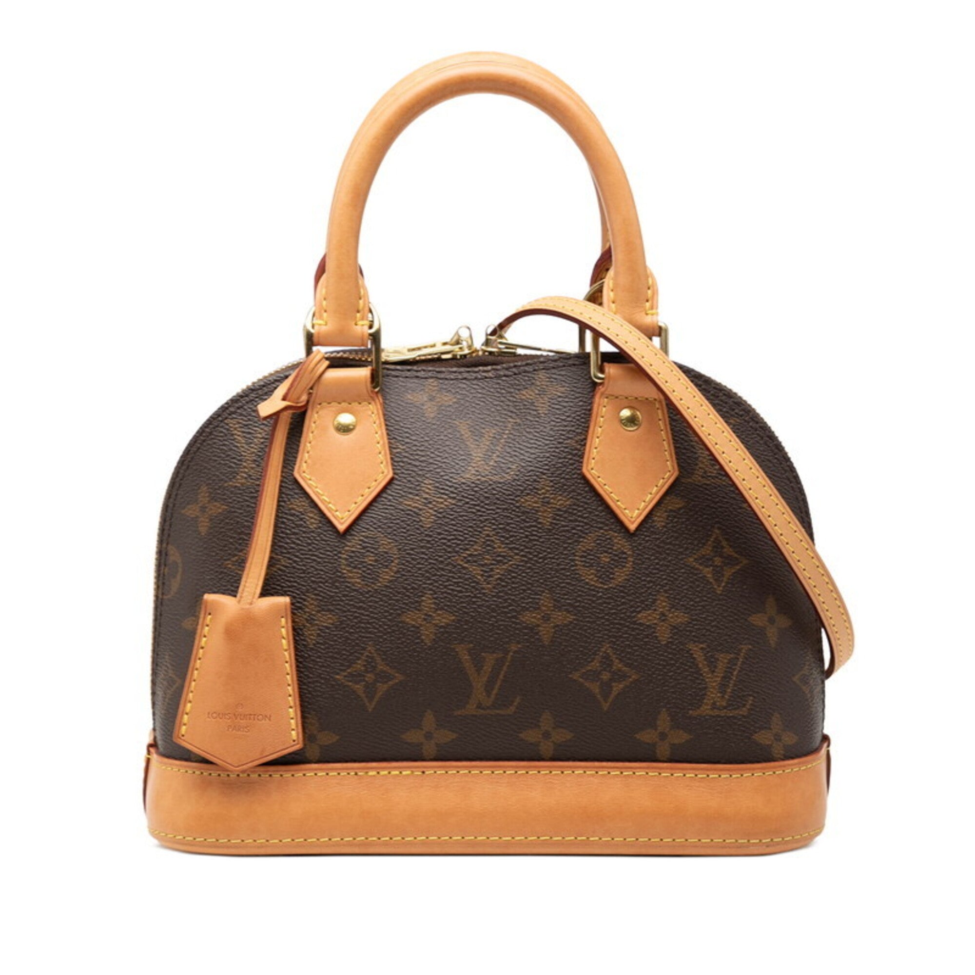 Louis Vuitton Monogram Brown Pvc Leather Handbag Shoulder Bag (Pre-Owned)