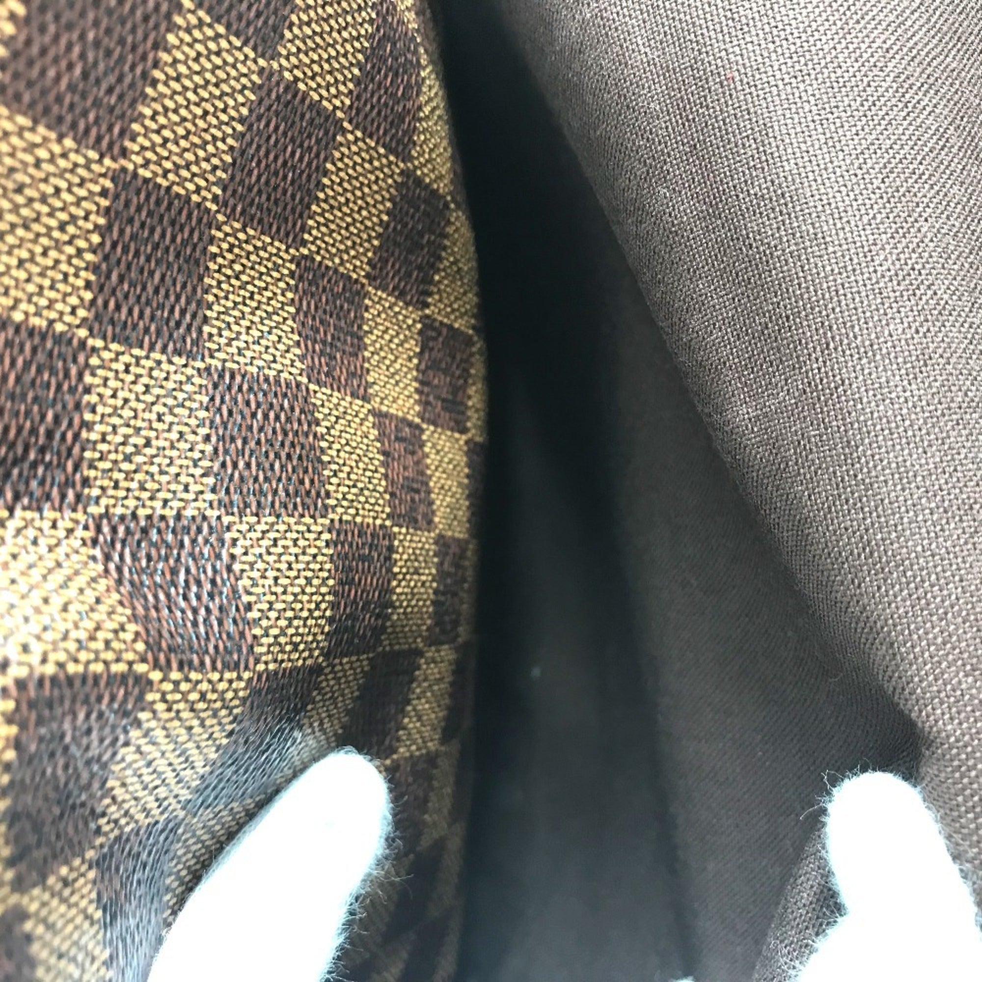Louis Vuitton Damier Brown Ebene Damier Canvas Shoulder Bag (Pre-Owned)
