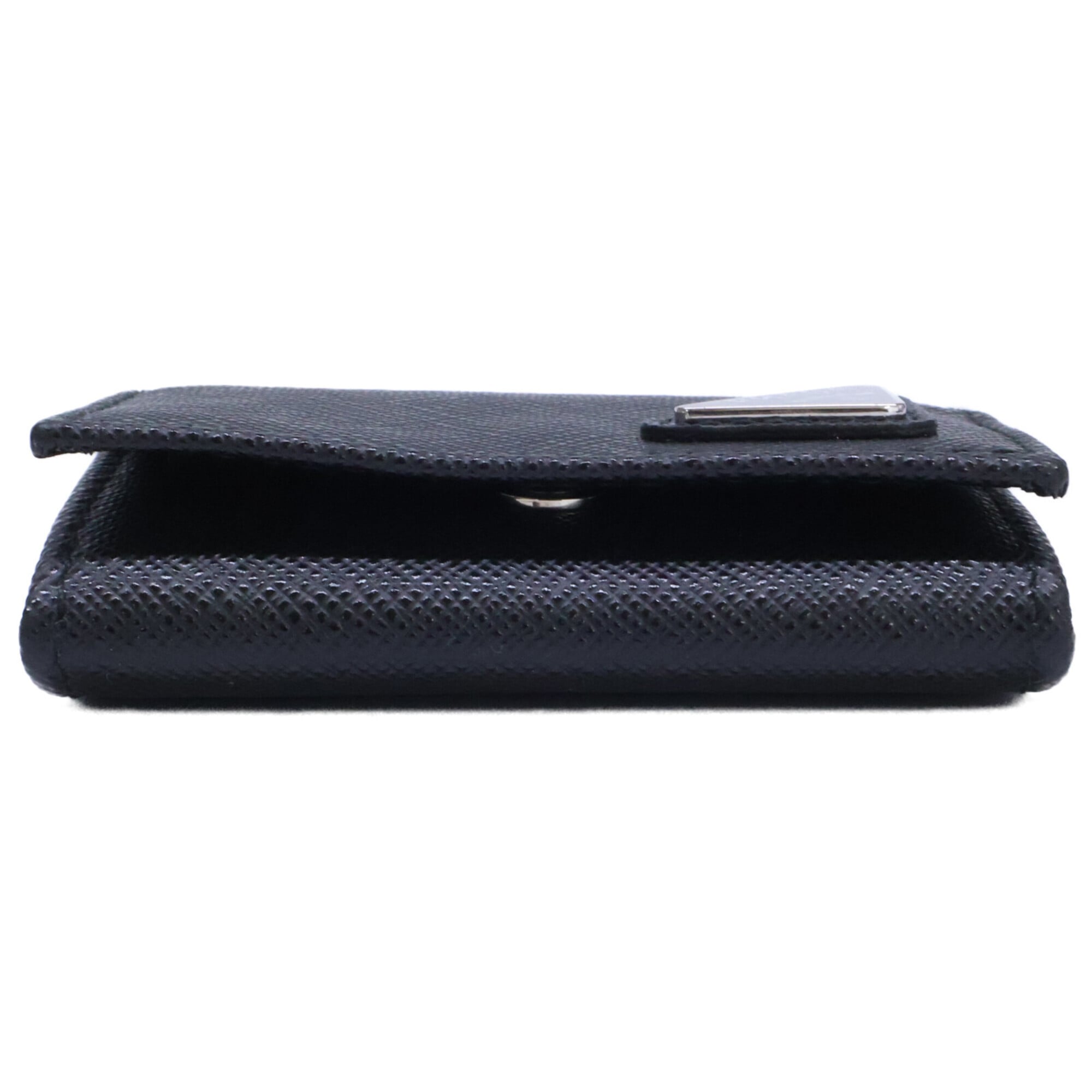 Prada Black Leather Coin Purse/Coin Case (Pre-Owned)