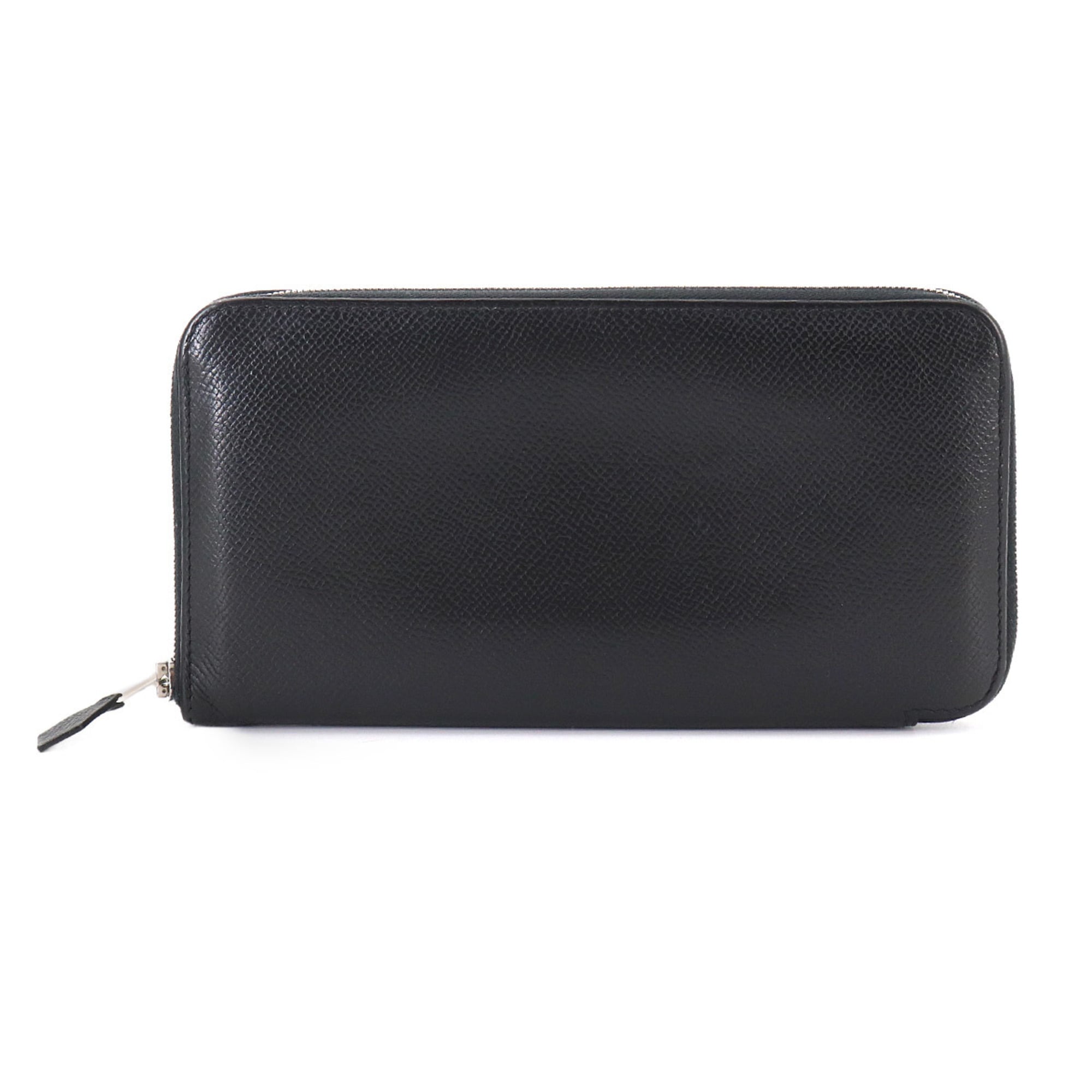 Hermes Black Epsom Leather Long Wallet (Bi-Fold) (Pre-Owned)