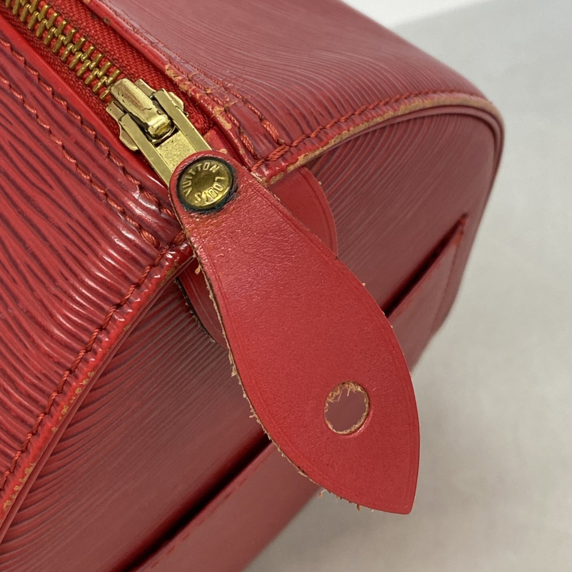 Louis Vuitton Castilian Red Handbag (Pre-Owned)