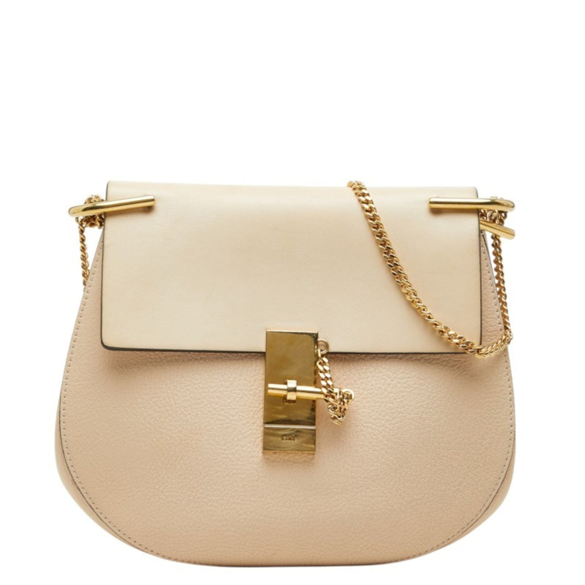 Chloé Beige Pink Leather Shoulder Bag (Pre-Owned)