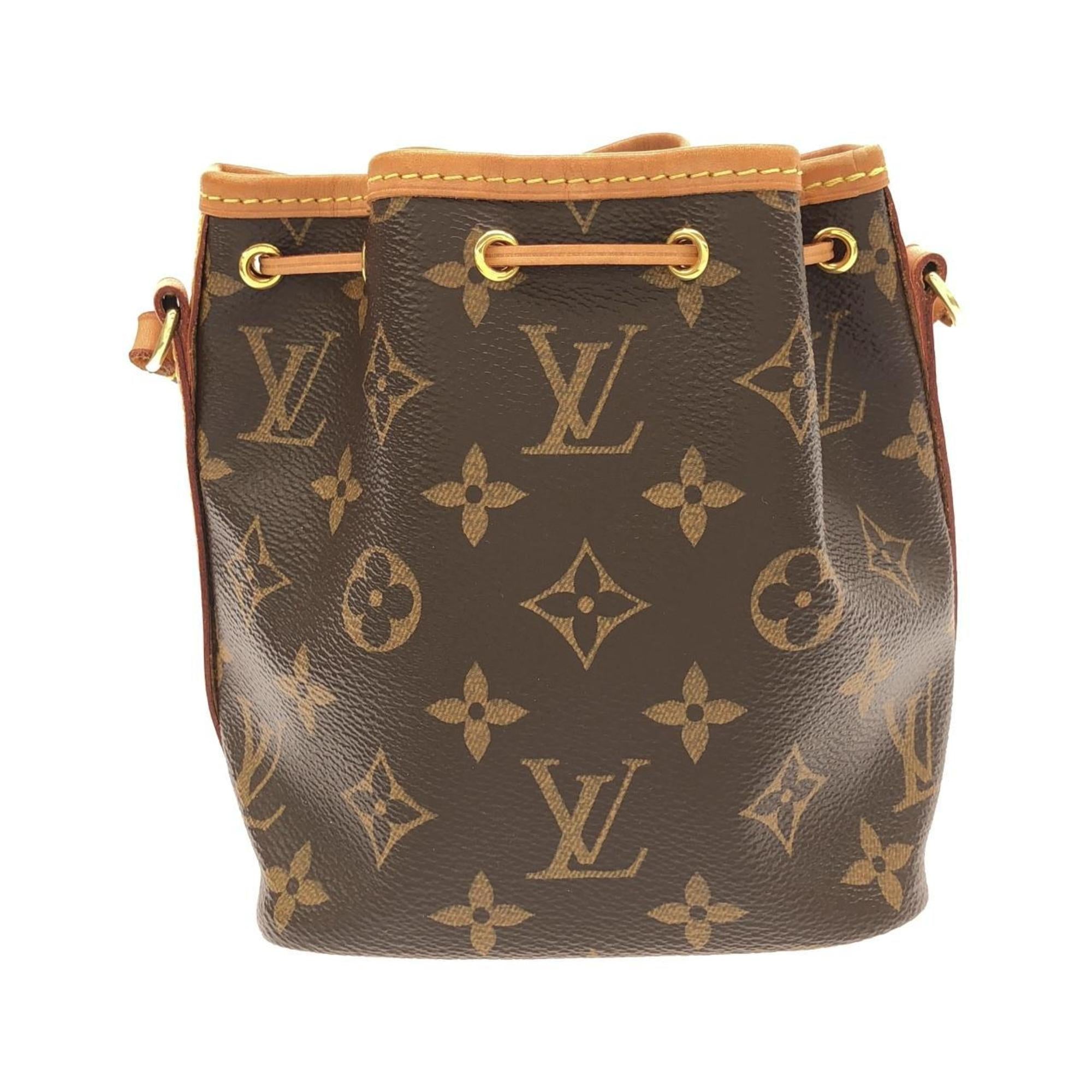 Louis Vuitton Marron Coated Canvas Shoulder Bag (Pre-Owned)