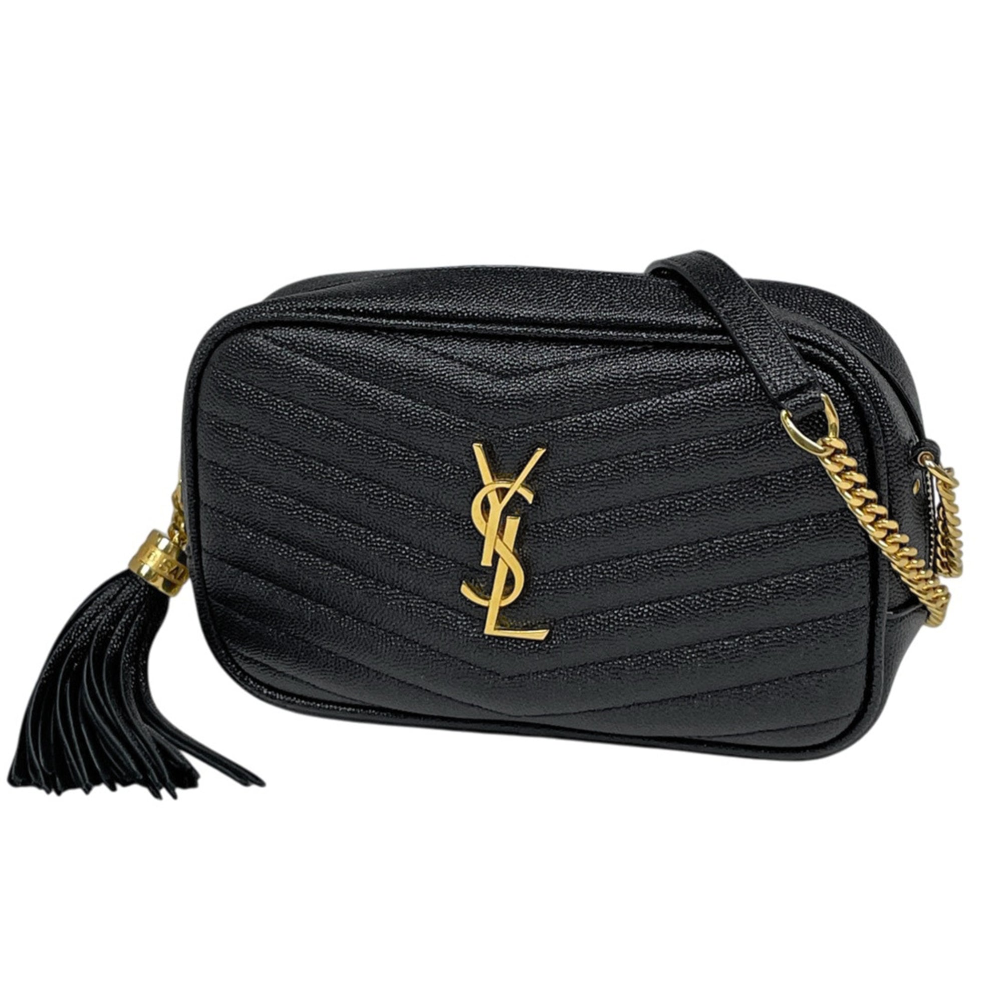 Yves Saint Laurent Black Leather Shoulder Bag (Pre-Owned)