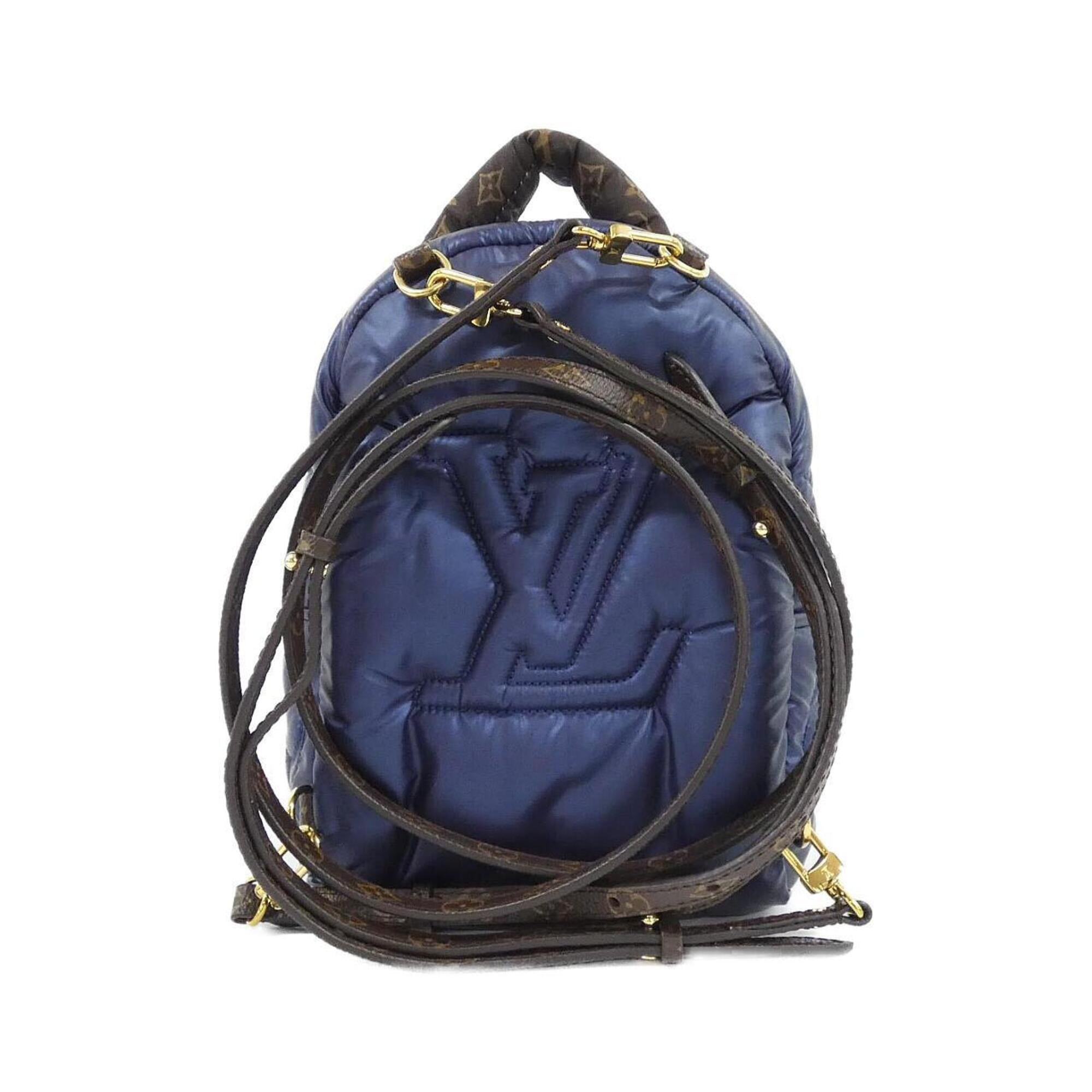 Louis Vuitton Monogram Navy Nylon Backpack (Pre-Owned)