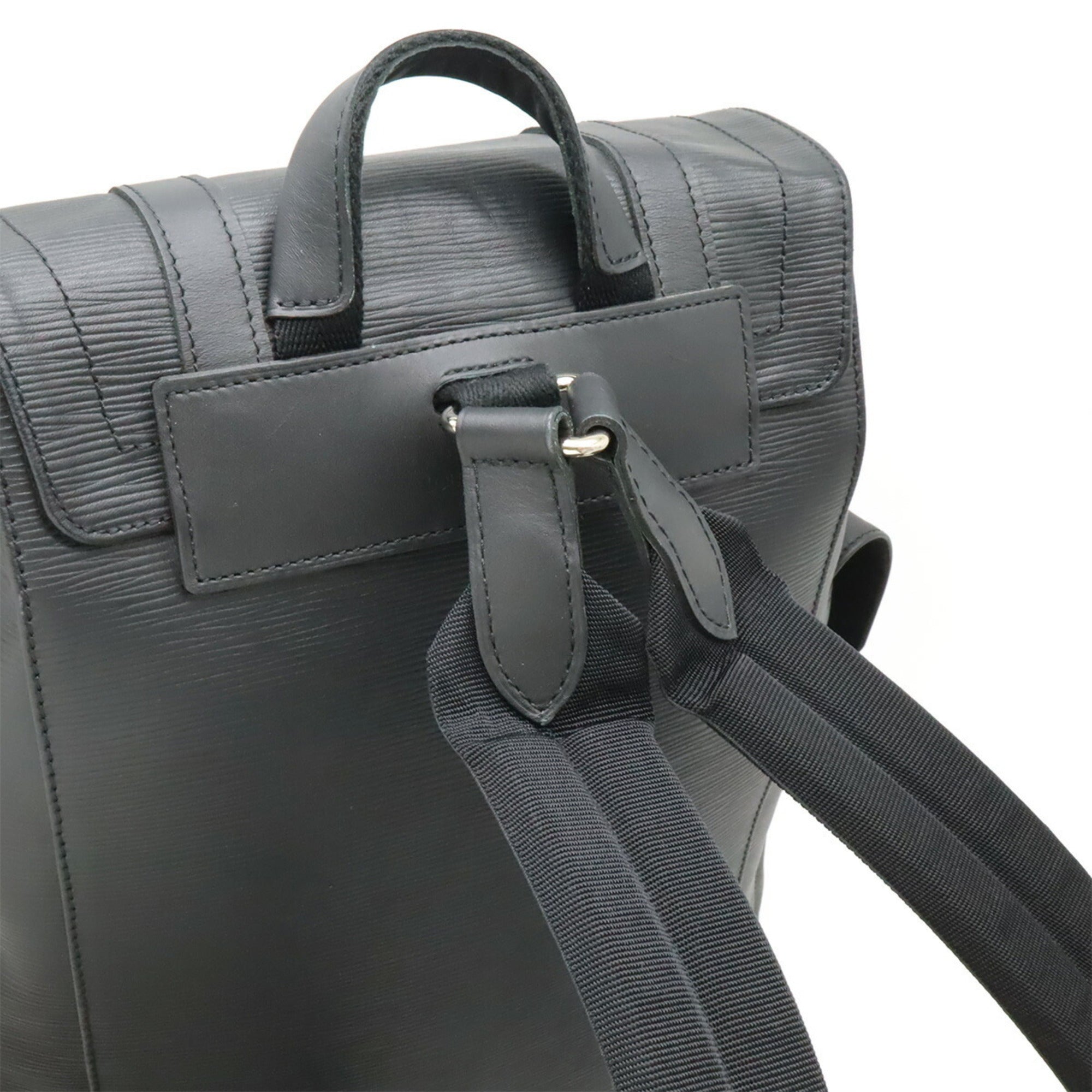 Louis Vuitton Black Noir Epi Leather Backpack (Pre-Owned)