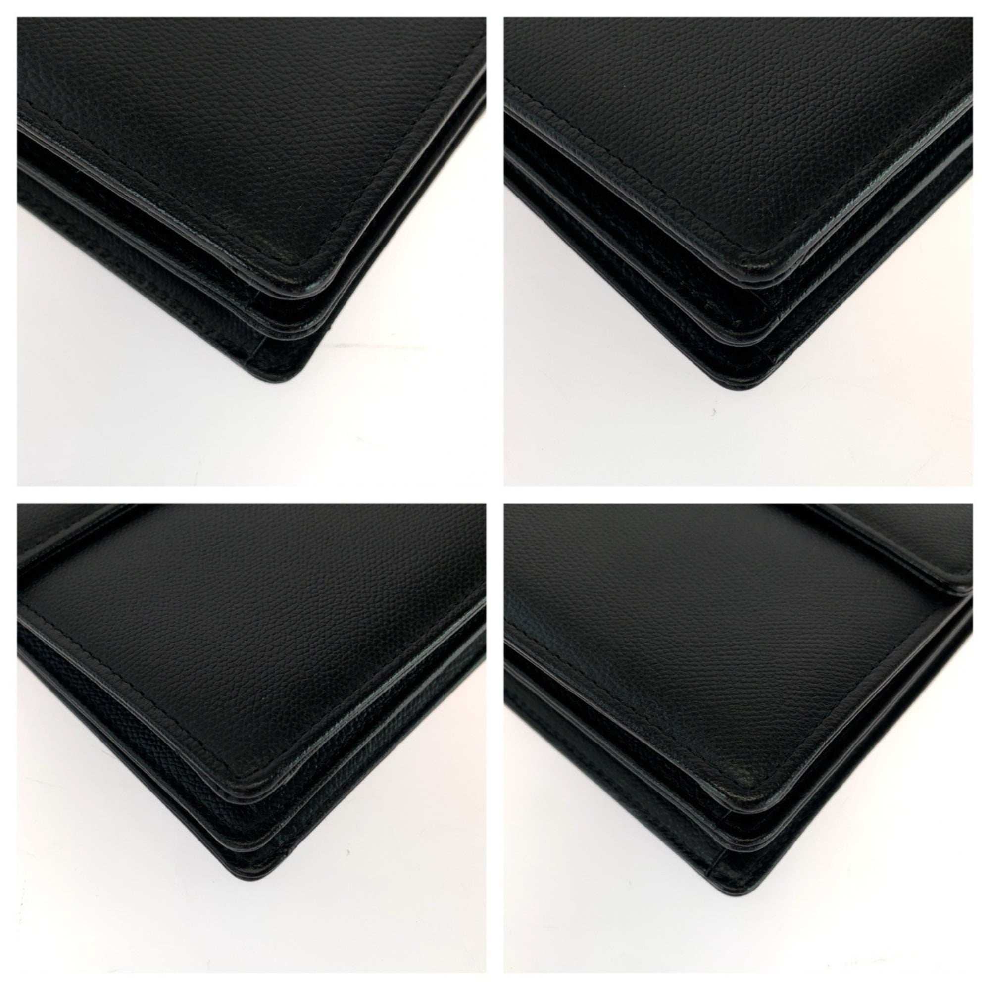 Yves Saint Laurent Black Leather Clutch Bag (Pre-Owned)