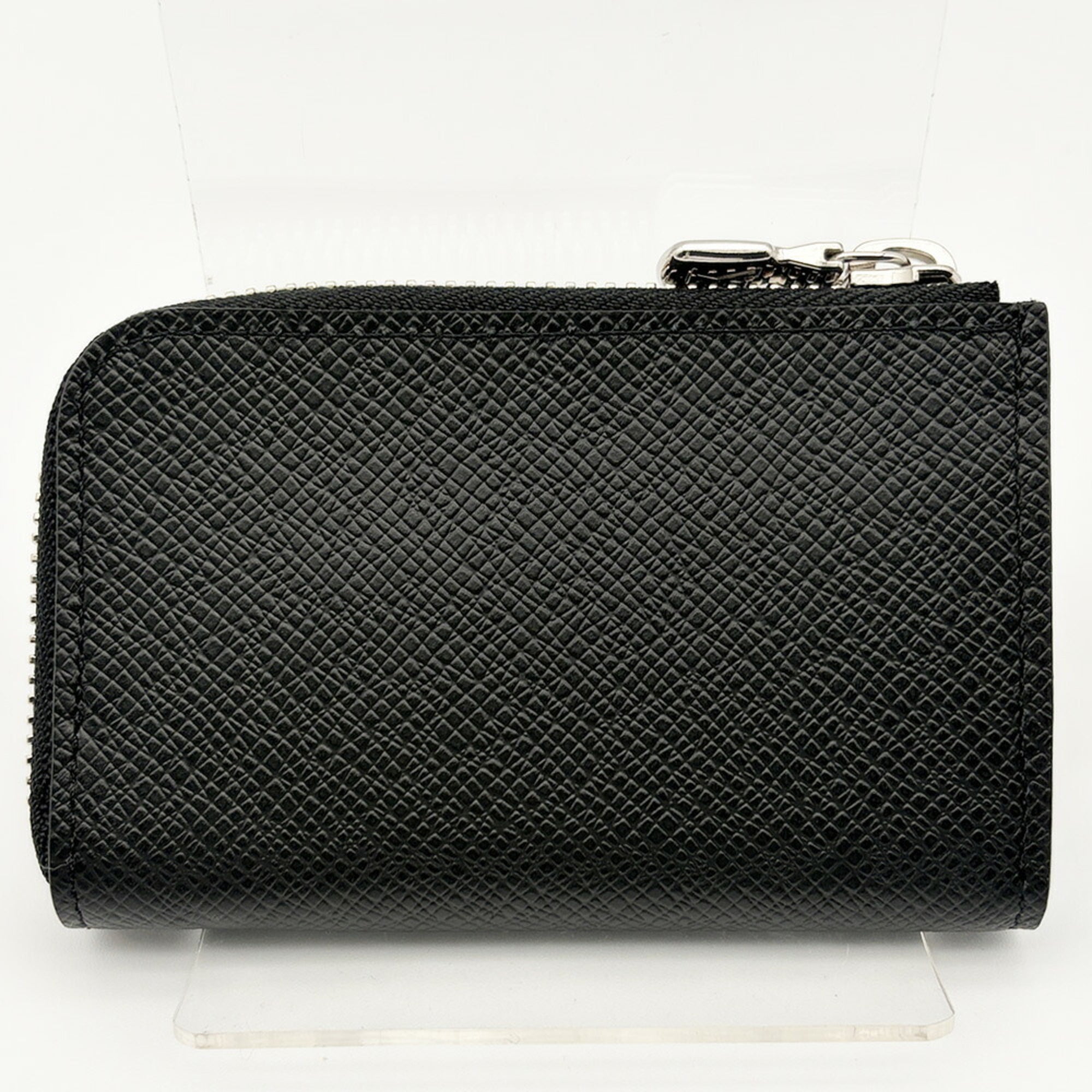 Louis Vuitton Noir Taiga Leather Leather Coin Purse/Coin Case (Pre-Owned)