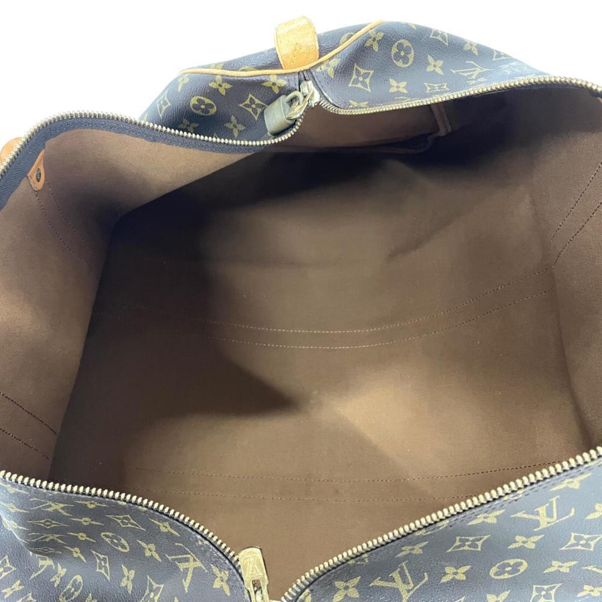 Louis Vuitton Brown Monogram Canvas Boston Bag (Pre-Owned)