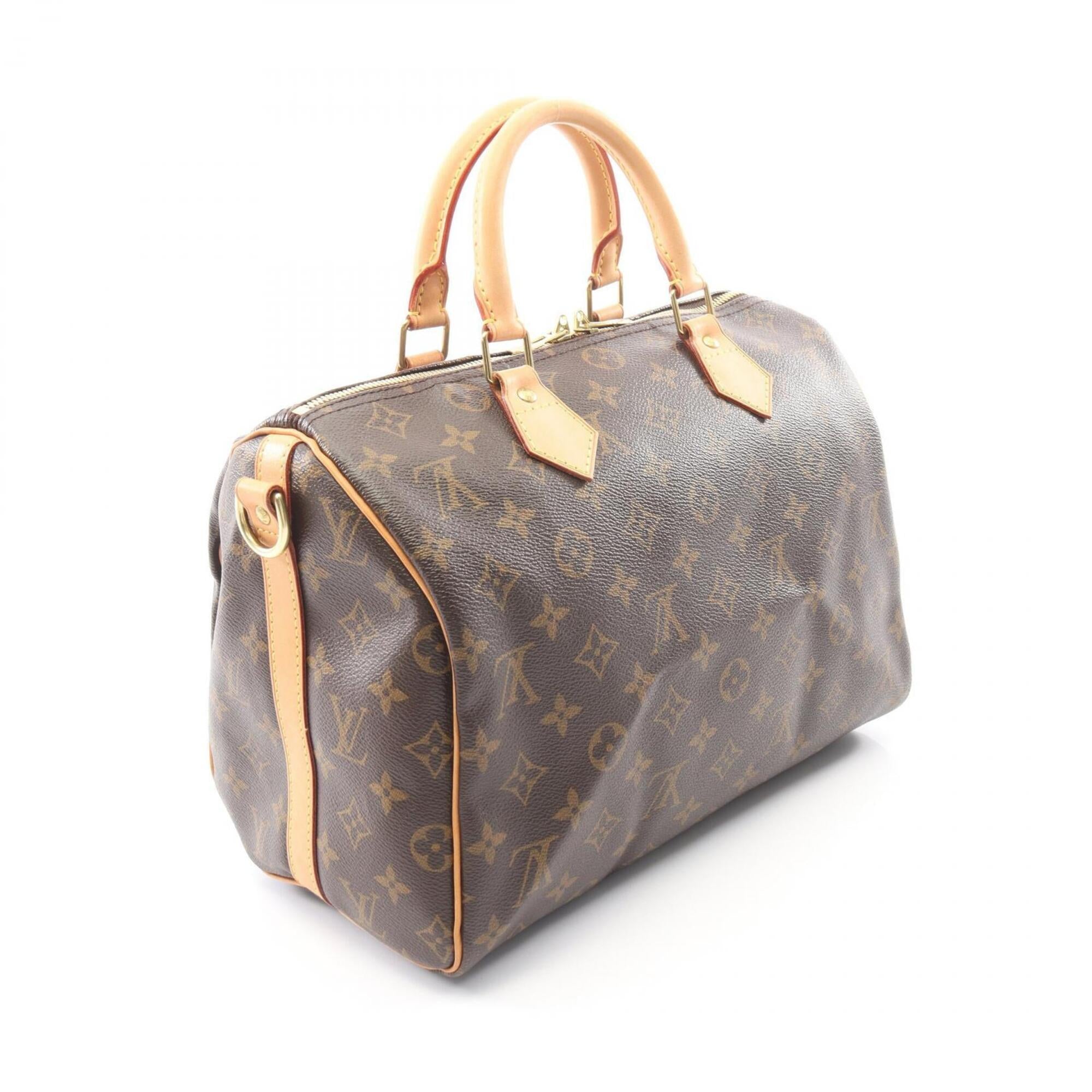 Louis Vuitton Brown Pvc Coated Canvas Leather Handbag (Pre-Owned)
