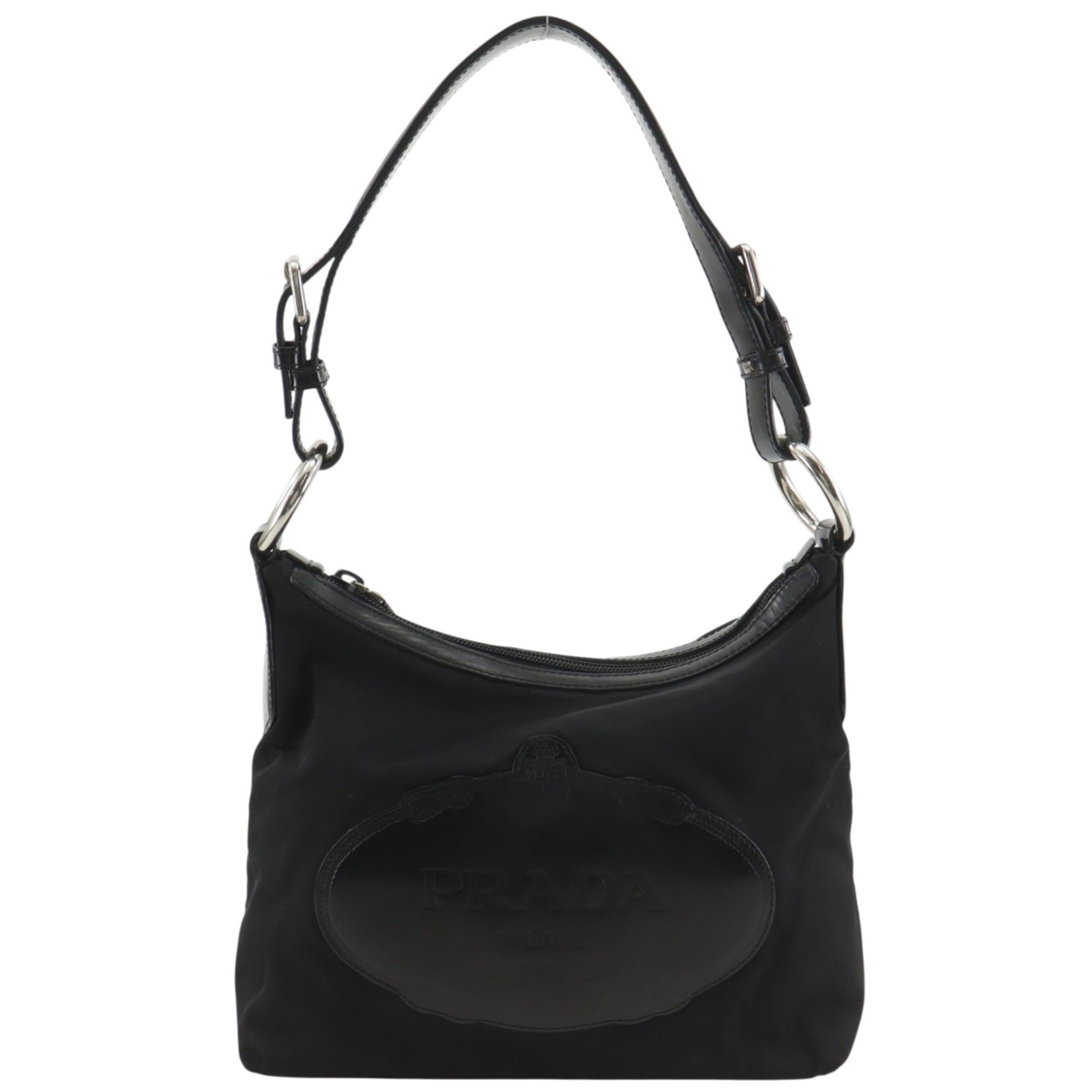 Prada Black Nero Nylon Shoulder Bag (Pre-Owned)