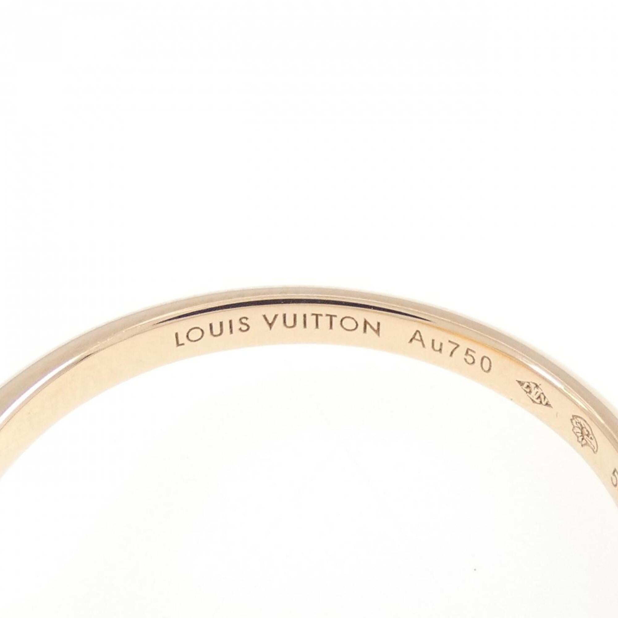 Louis Vuitton Pink Gold (18K) Band Ring (Pre-Owned)