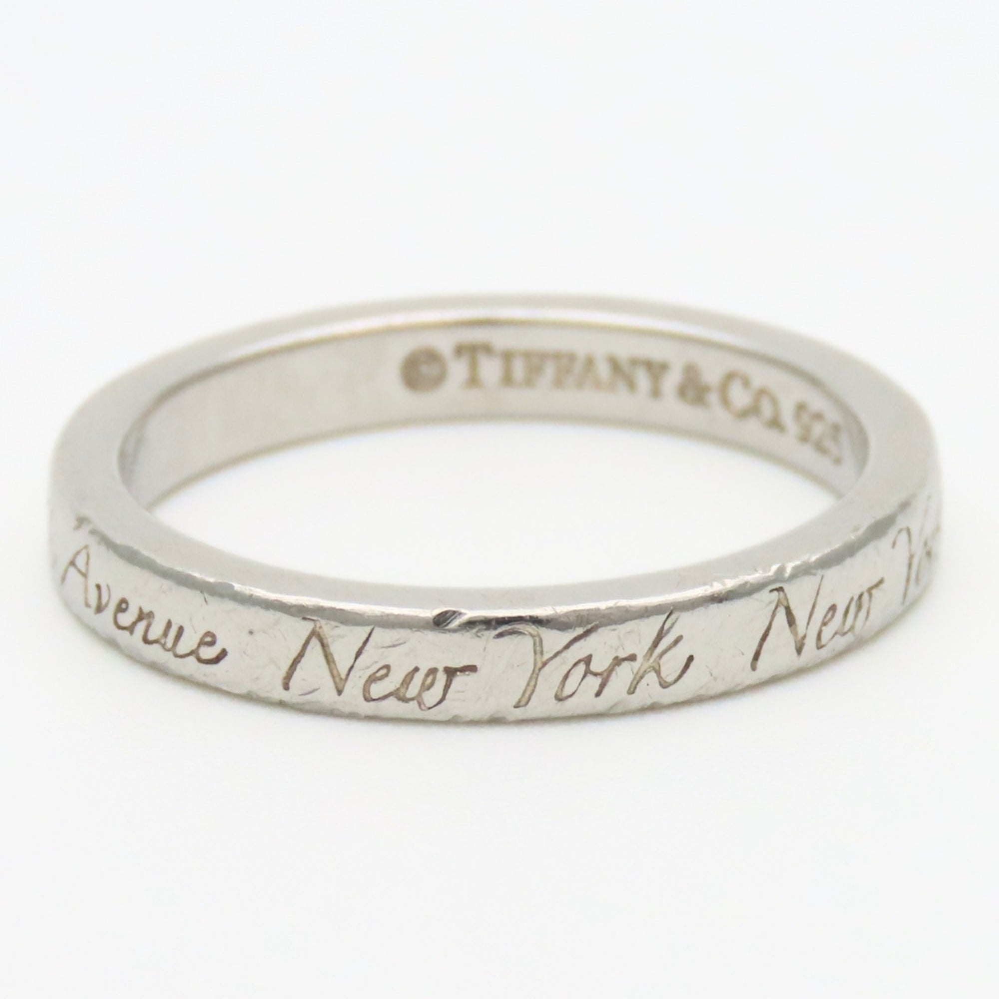 Tiffany Silver Silver 925 Band Ring (Pre-Owned)