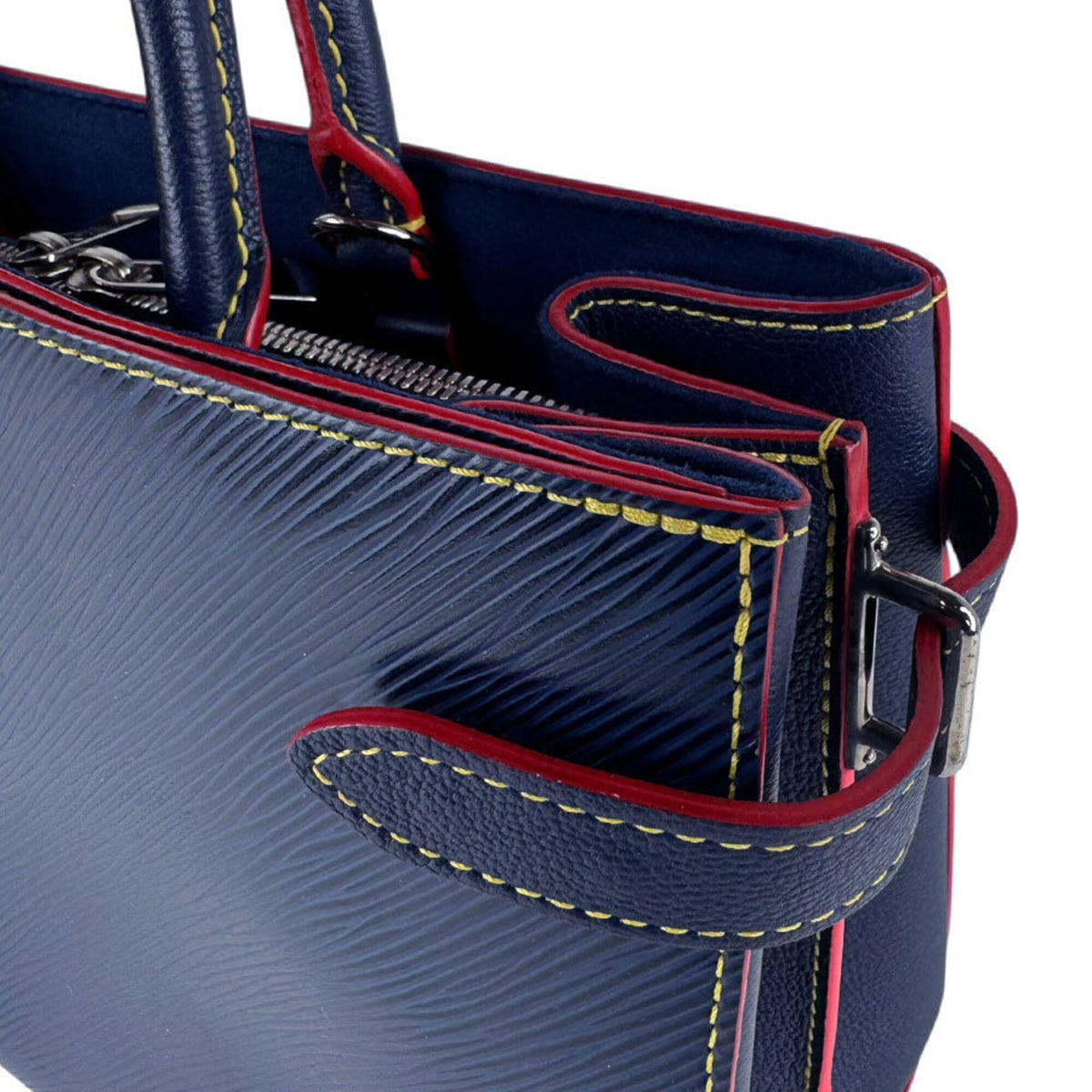 Louis Vuitton Navy Epi Leather Handbag Shoulder Bag (Pre-Owned)