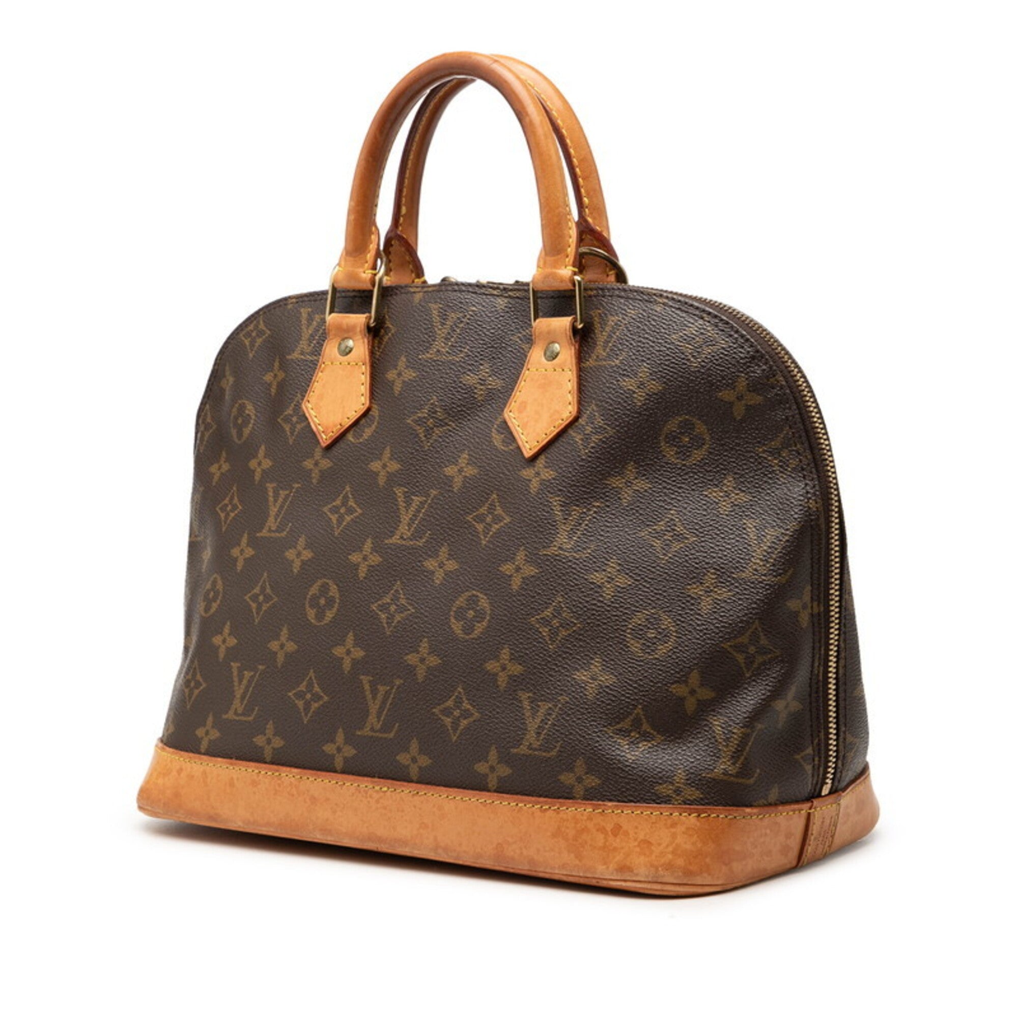Louis Vuitton Brown Pvc Leather Handbag (Pre-Owned)