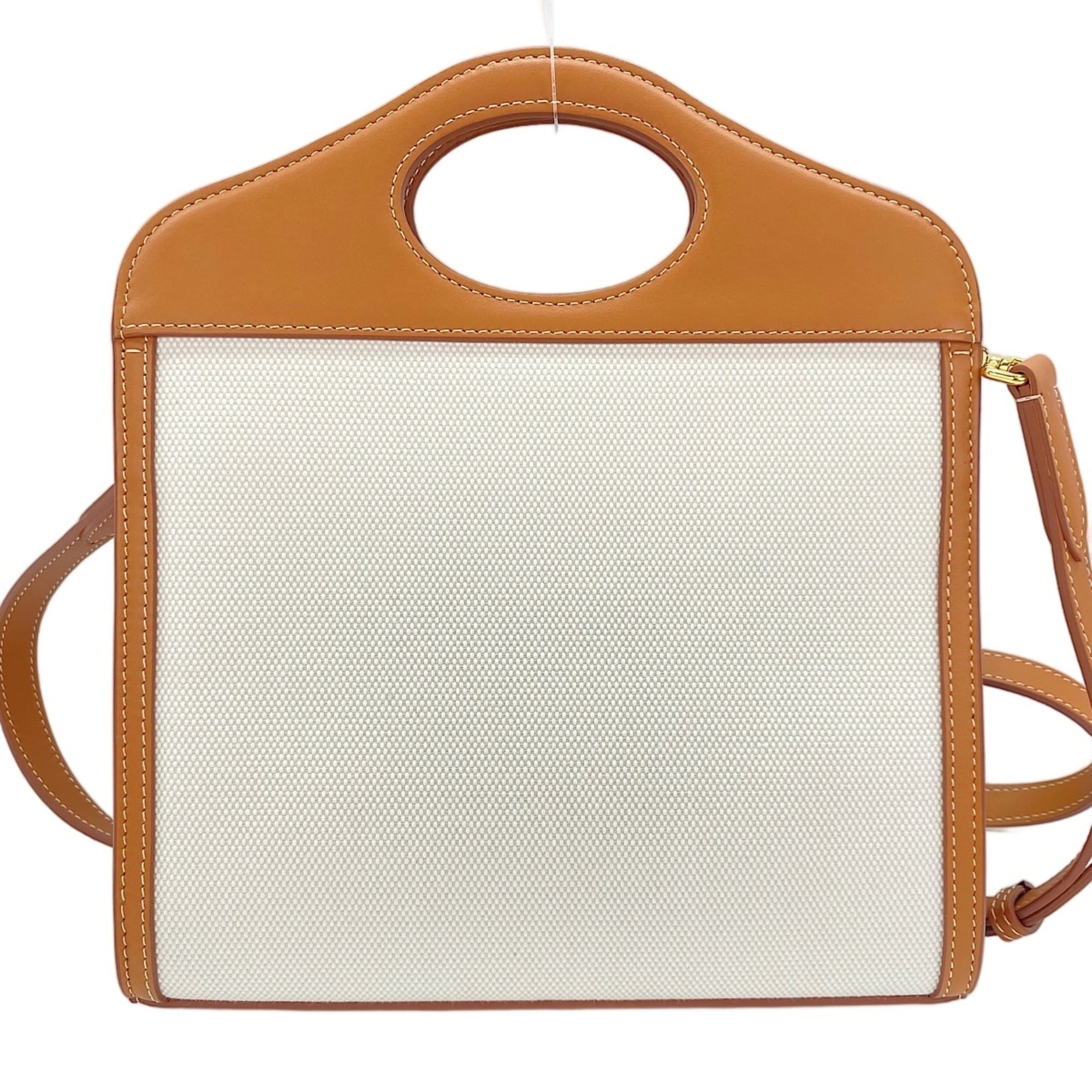 Burberry White Handbag (Pre-Owned)