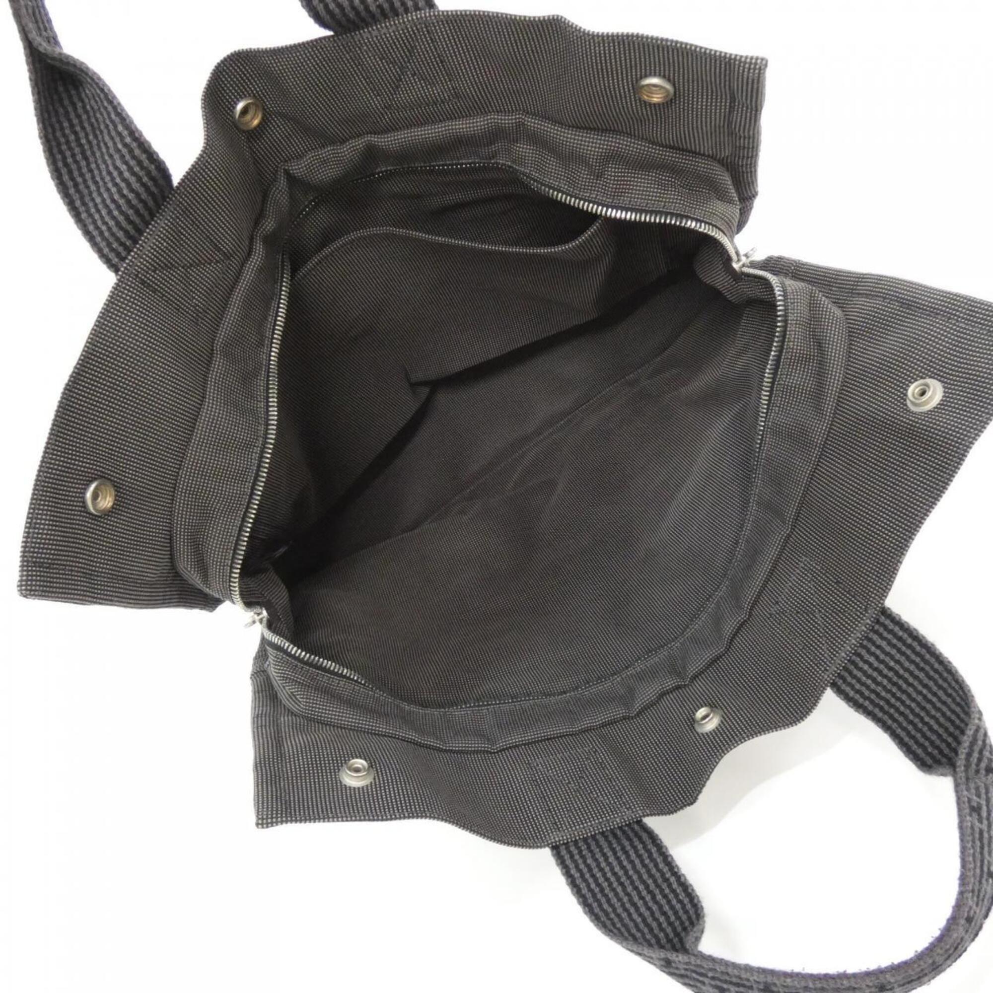 Hermes Black Canvas Handbag (Pre-Owned)