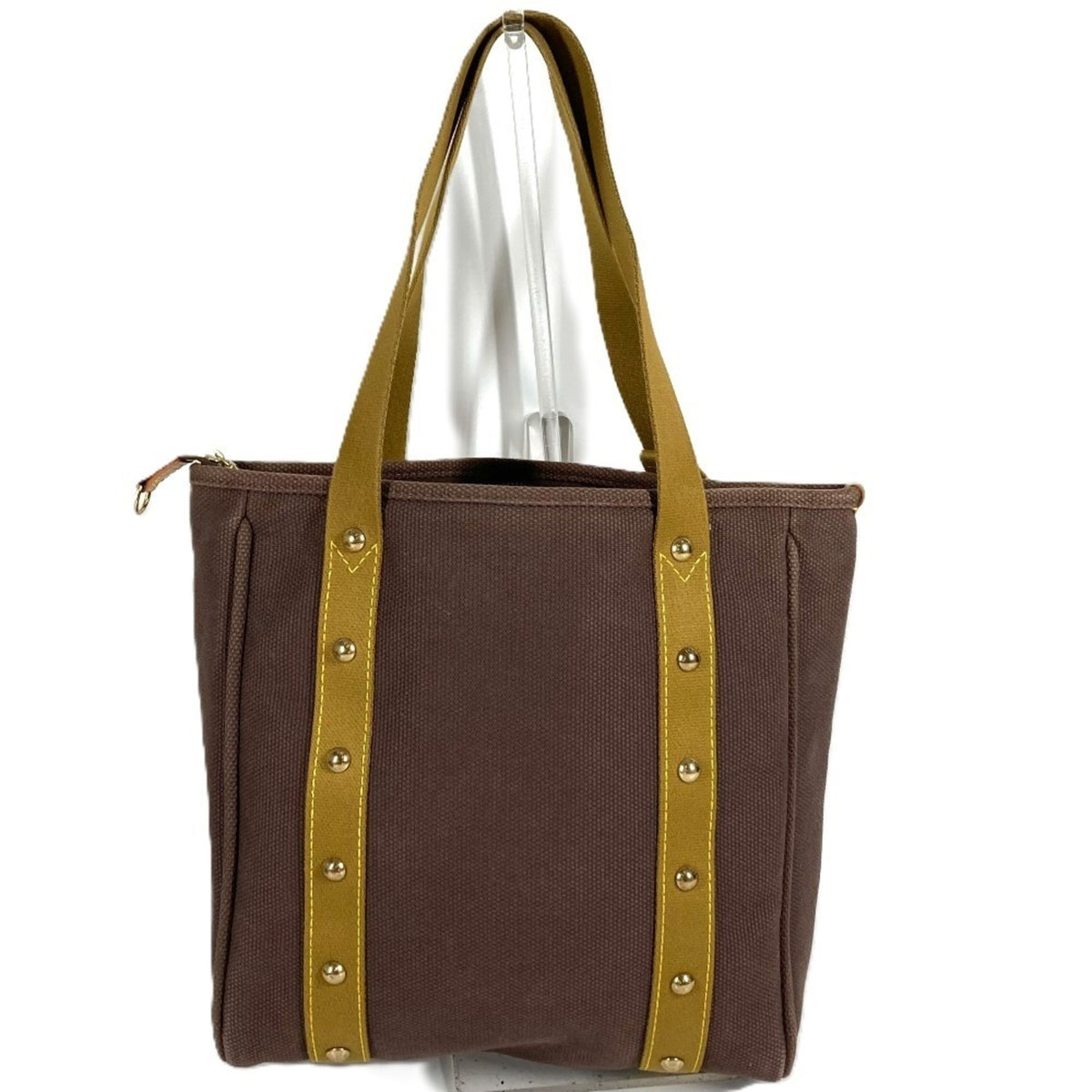 Louis Vuitton Brown Canvas Shoulder Bag Tote Bag (Pre-Owned)