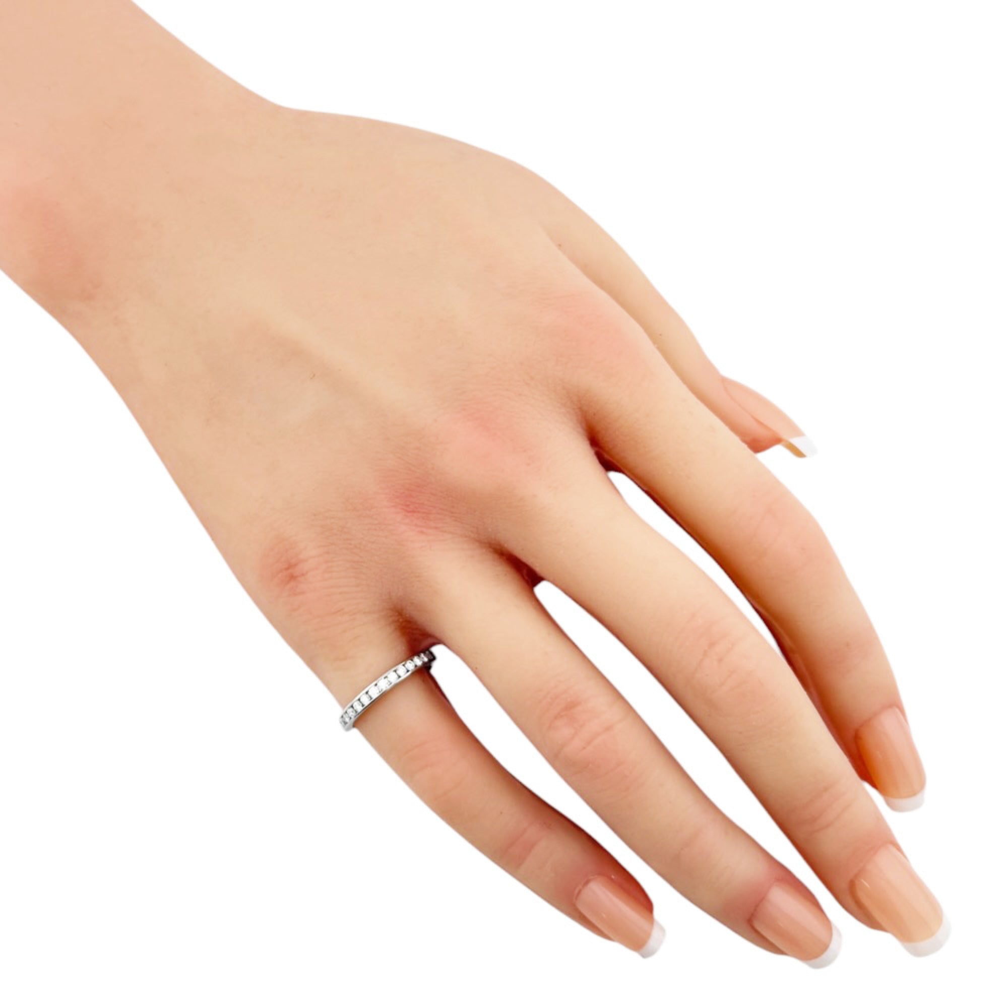 Tiffany Silver Platinum 950 Band Ring (Pre-Owned)