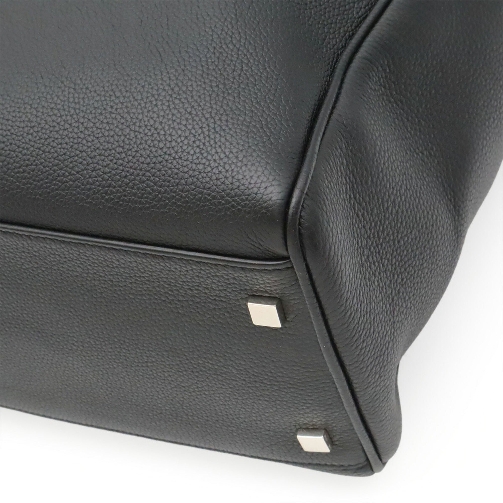Yves Saint Laurent Black Leather Tote Bag (Pre-Owned)