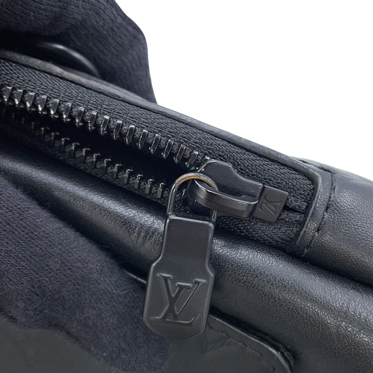 Louis Vuitton Noir Monogram Shadow Shoulder Bag (Pre-Owned)