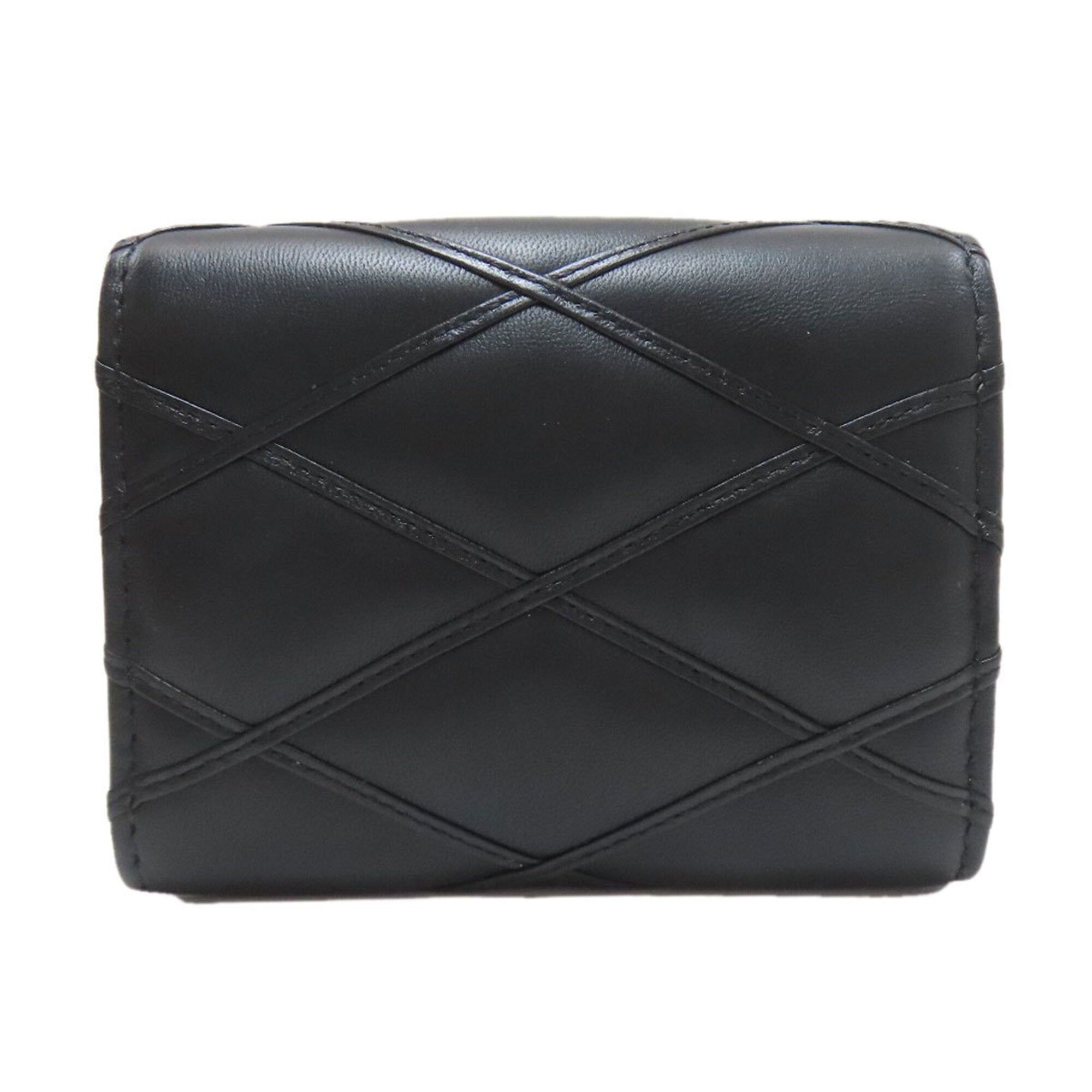 Louis Vuitton Noir Leather Coin Purse/Coin Case (Pre-Owned)