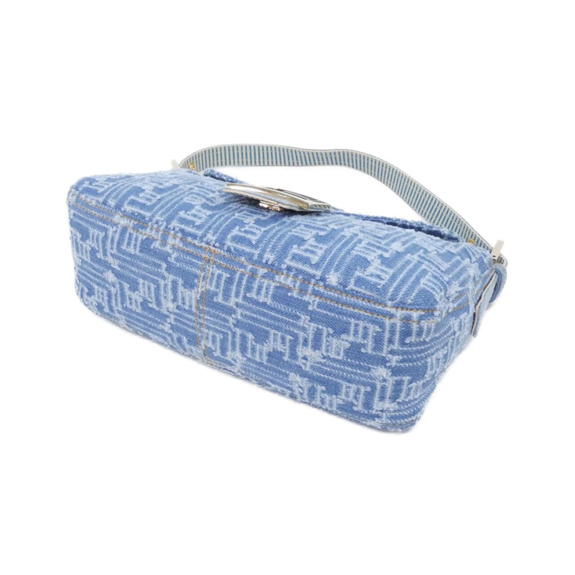 Fendi Blue Denim Shoulder Bag (Pre-Owned)