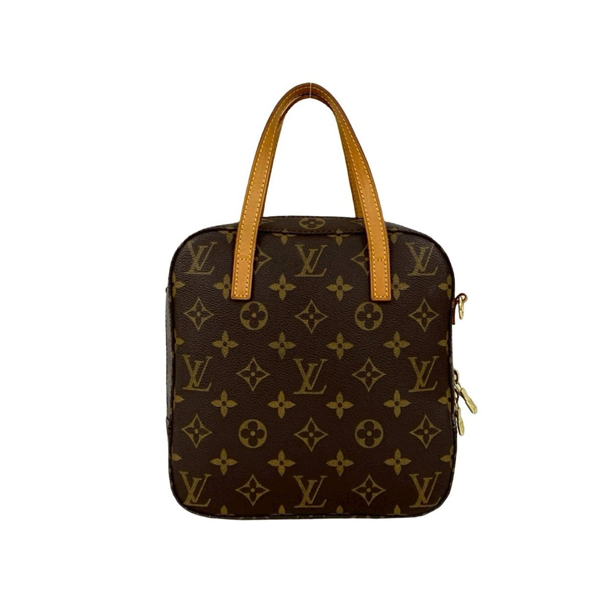 Louis Vuitton Brown Leather Pvc Handbag Shoulder Bag (Pre-Owned)