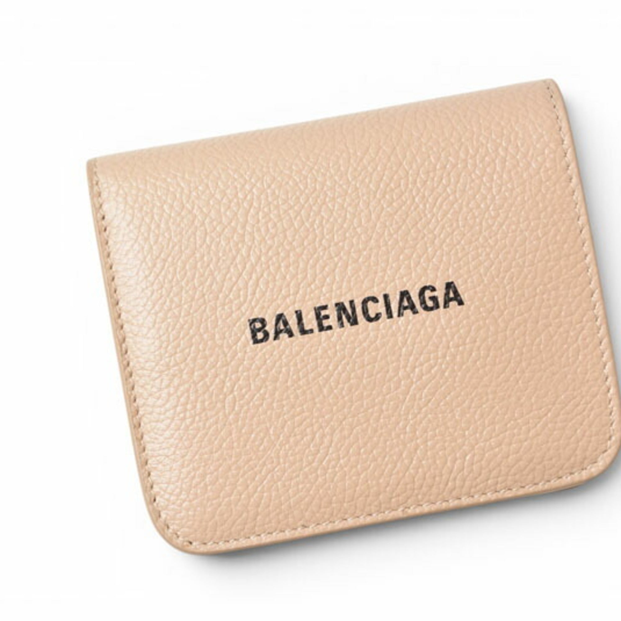 Balenciaga Light Beige Leather Wallet (Bi-Fold) (Pre-Owned)