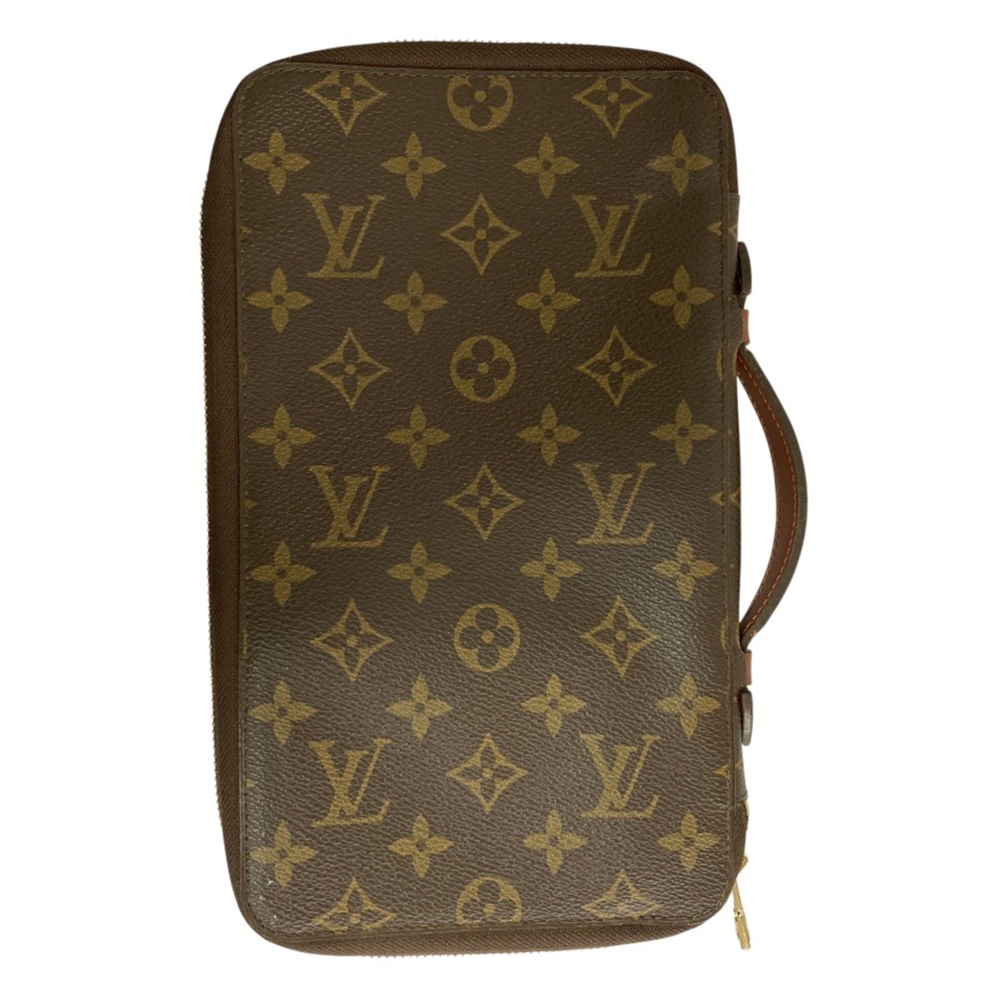 Louis Vuitton Brown Monogram Clutch Bag (Pre-Owned)