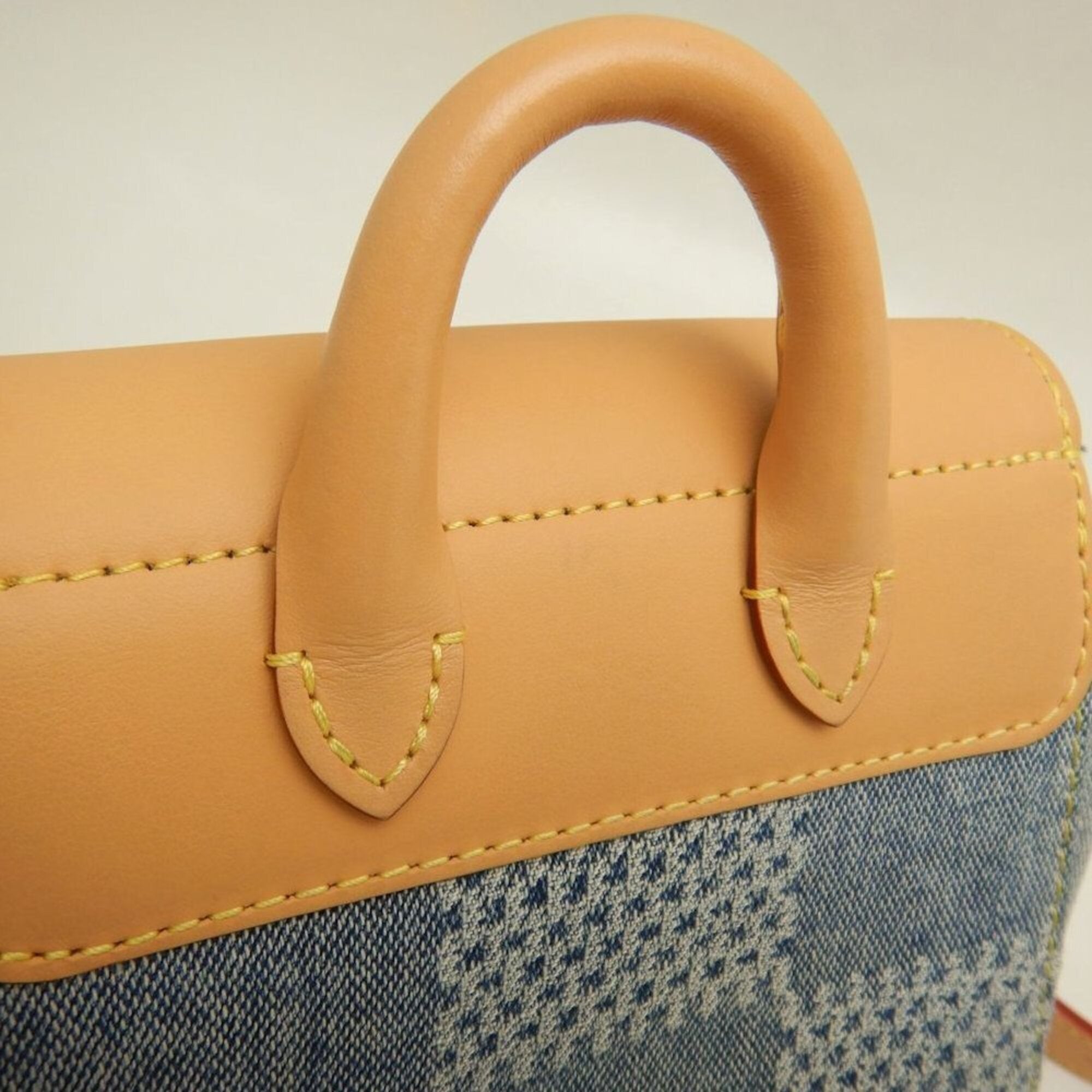 Louis Vuitton Blue Cotton Canvas Cuir Ombre Leather Shoulder Bag (Pre-Owned)