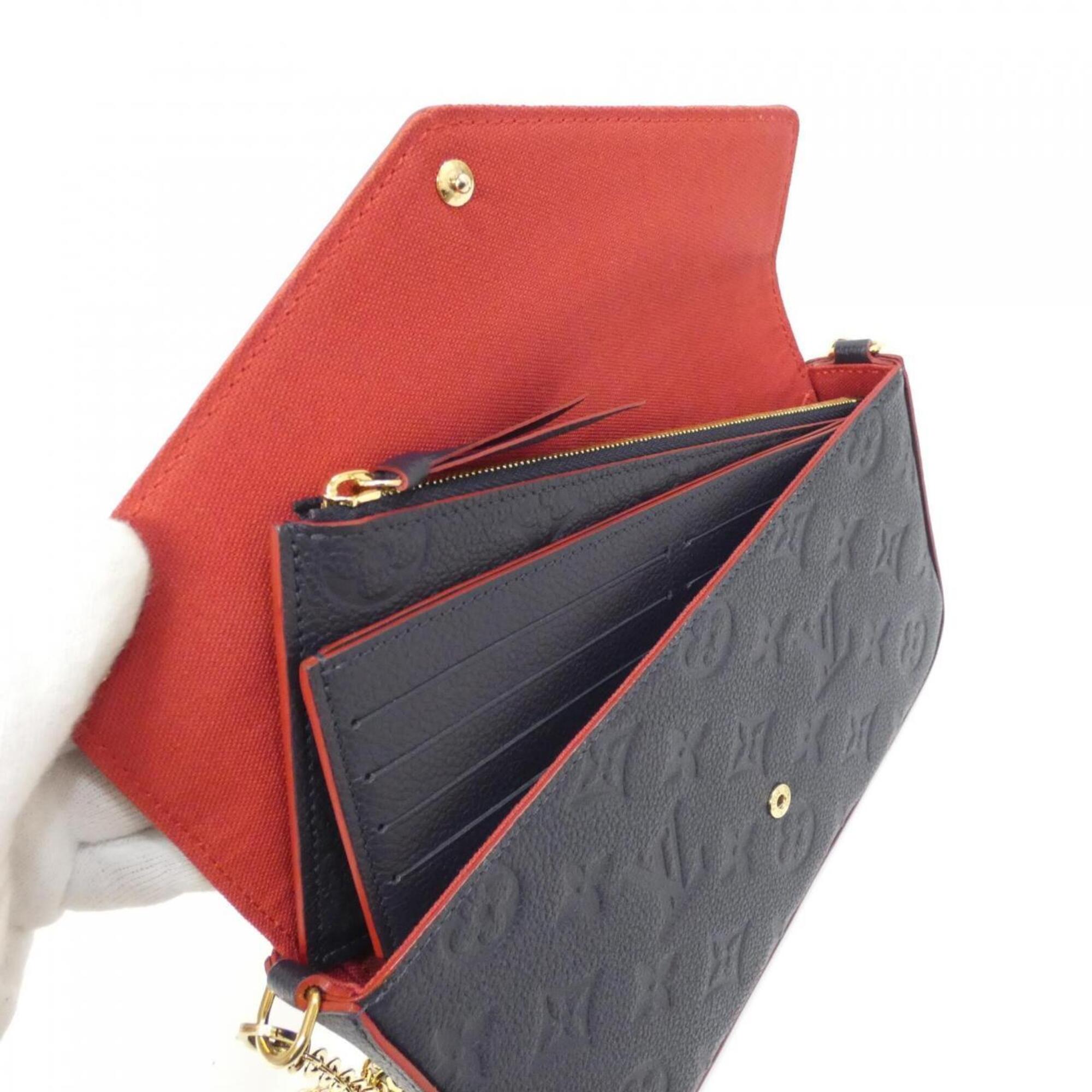 Louis Vuitton Monogram Empreinte Marine Rouge Monogram Empreinte Pochette Shoulder Bag (Pre-Owned)